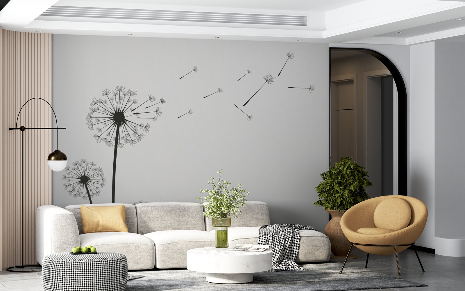 Fototapet lăptișorul căzut zboară departe