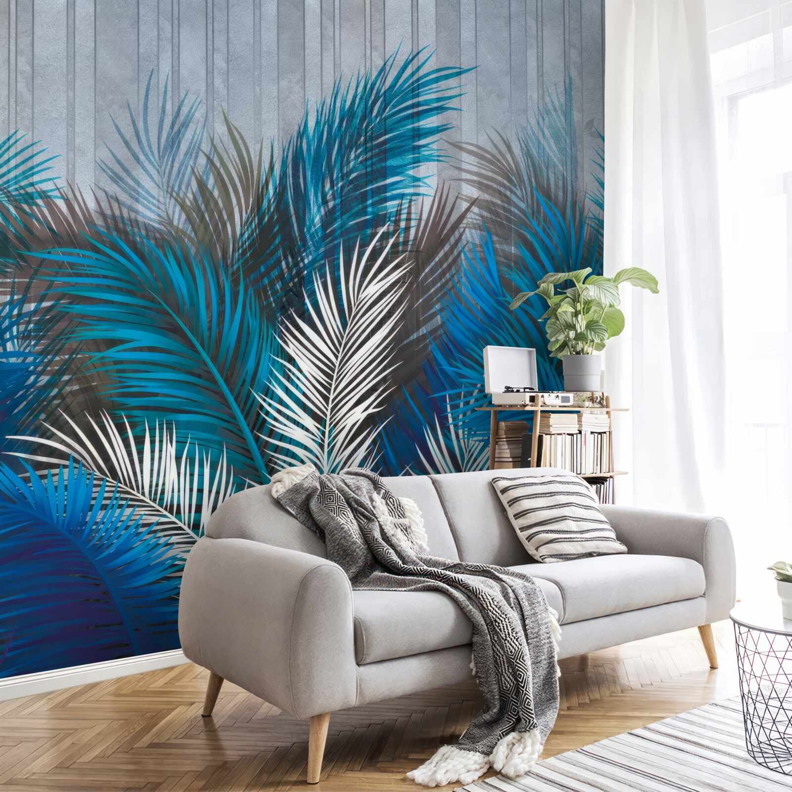 Fototapet frunze de ferigă în diferite culori