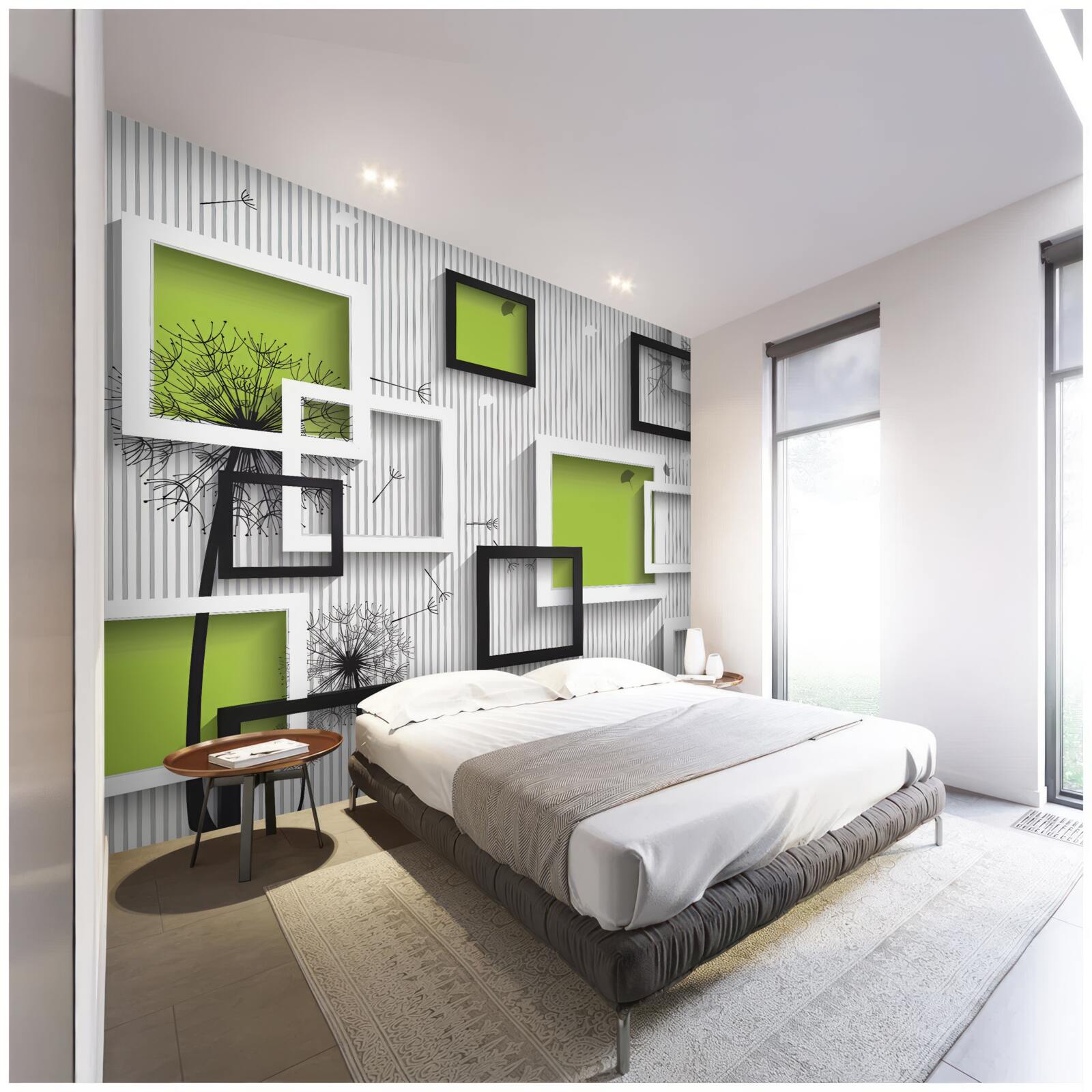 Fototapet cadrele sunt alb-negru