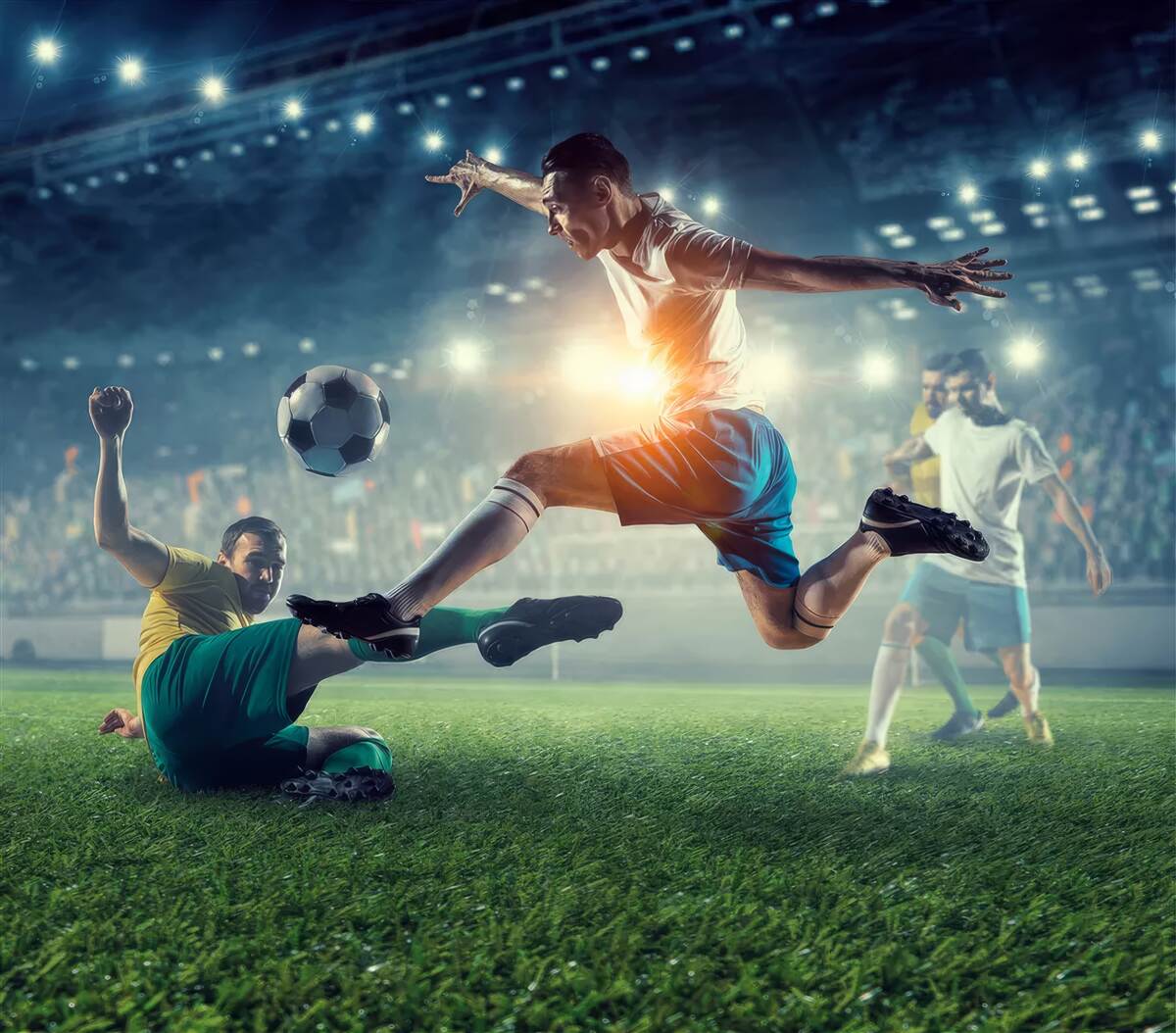 Fototapet meci de fotbal