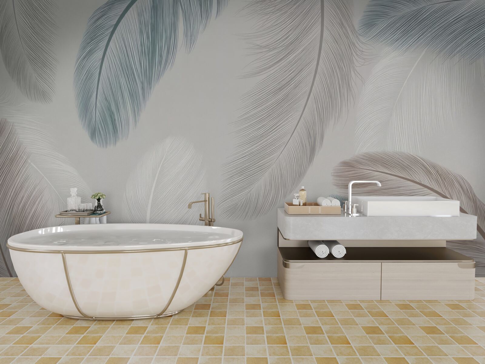 Fototapet diverse pixuri ușoare