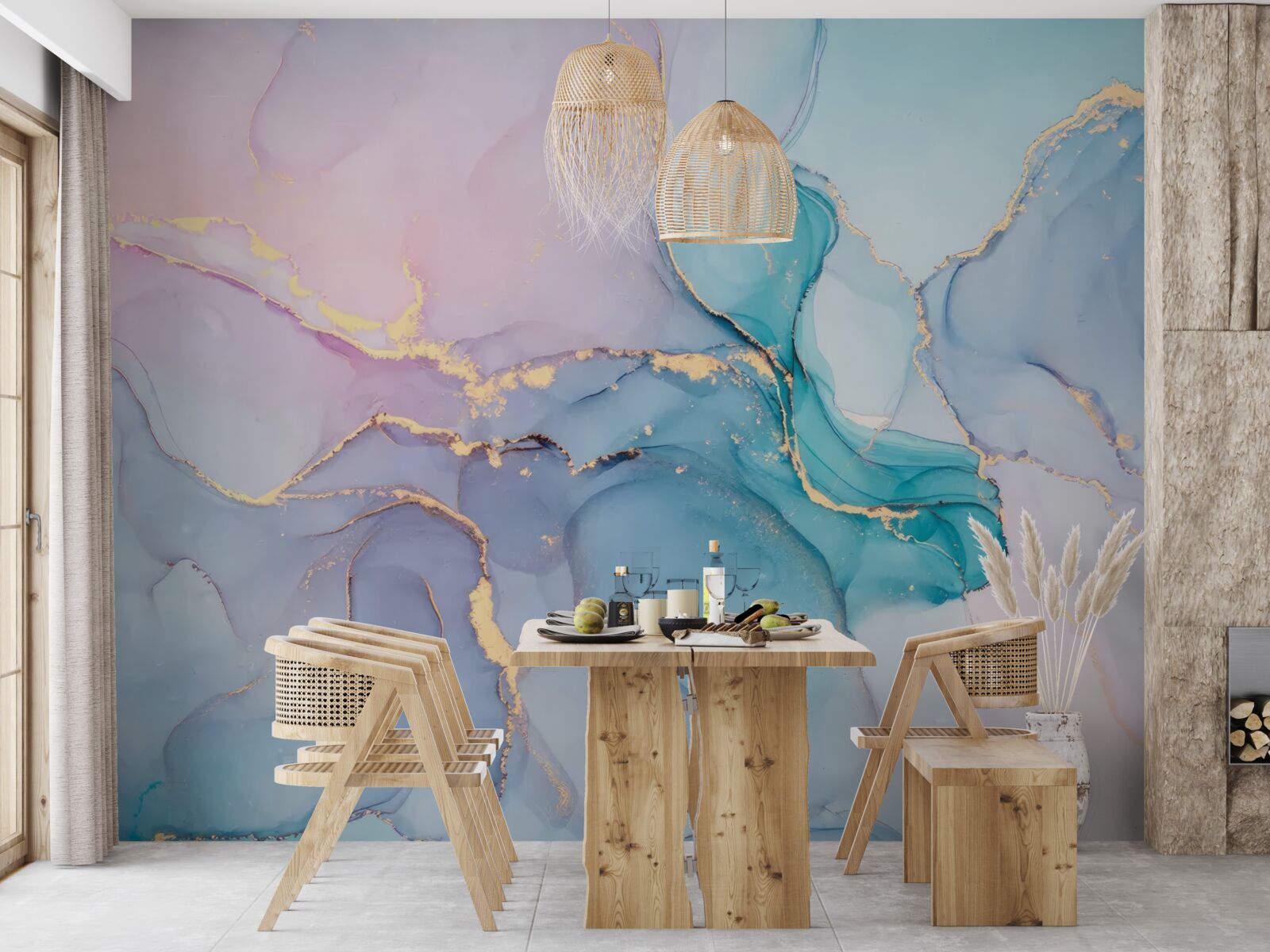 Fototapet fundal de marmură în culori pastelate