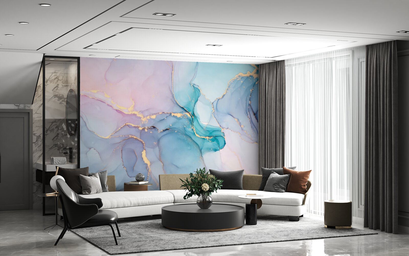 Fototapet fundal de marmură în culori pastelate