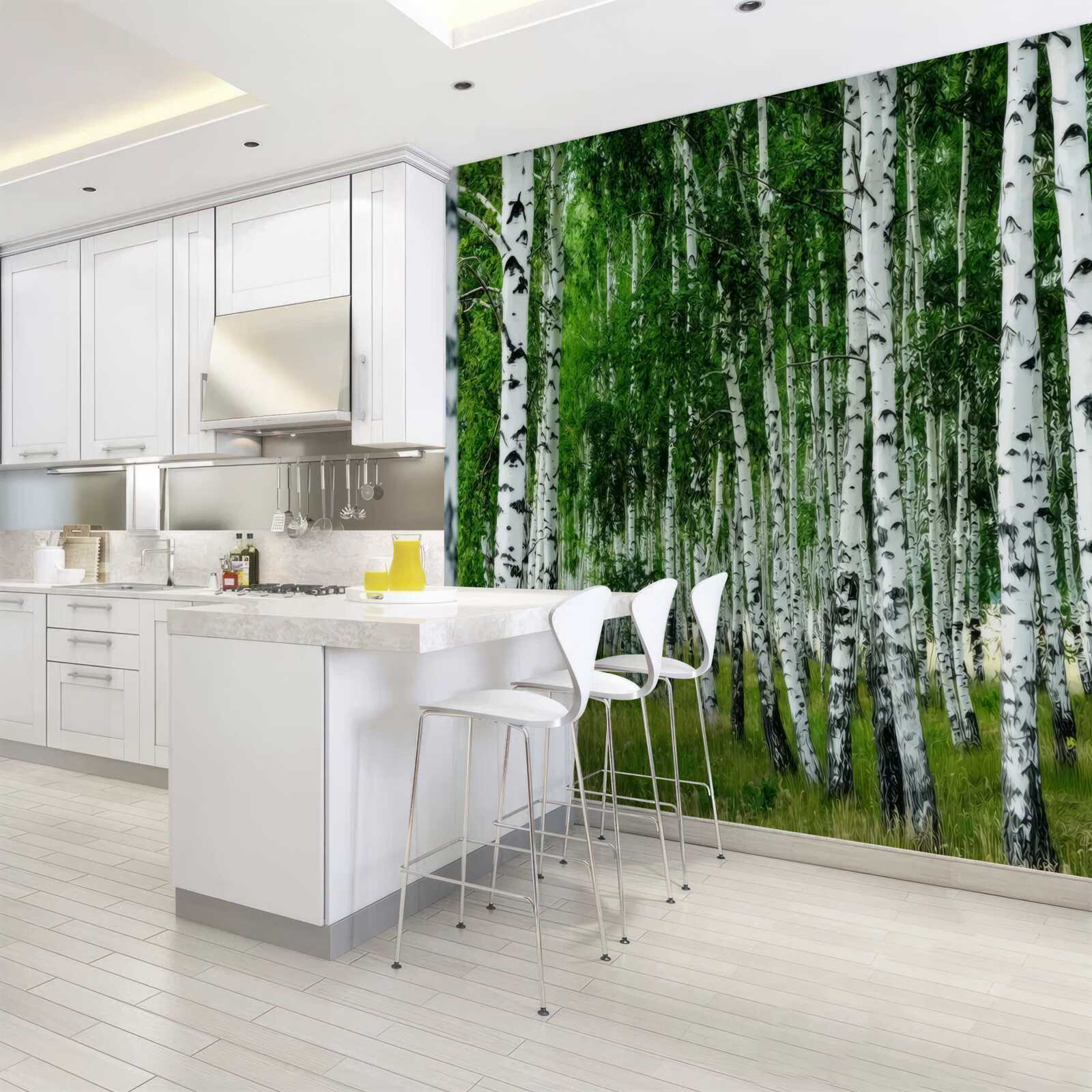 Fototapet mesteacăn grove