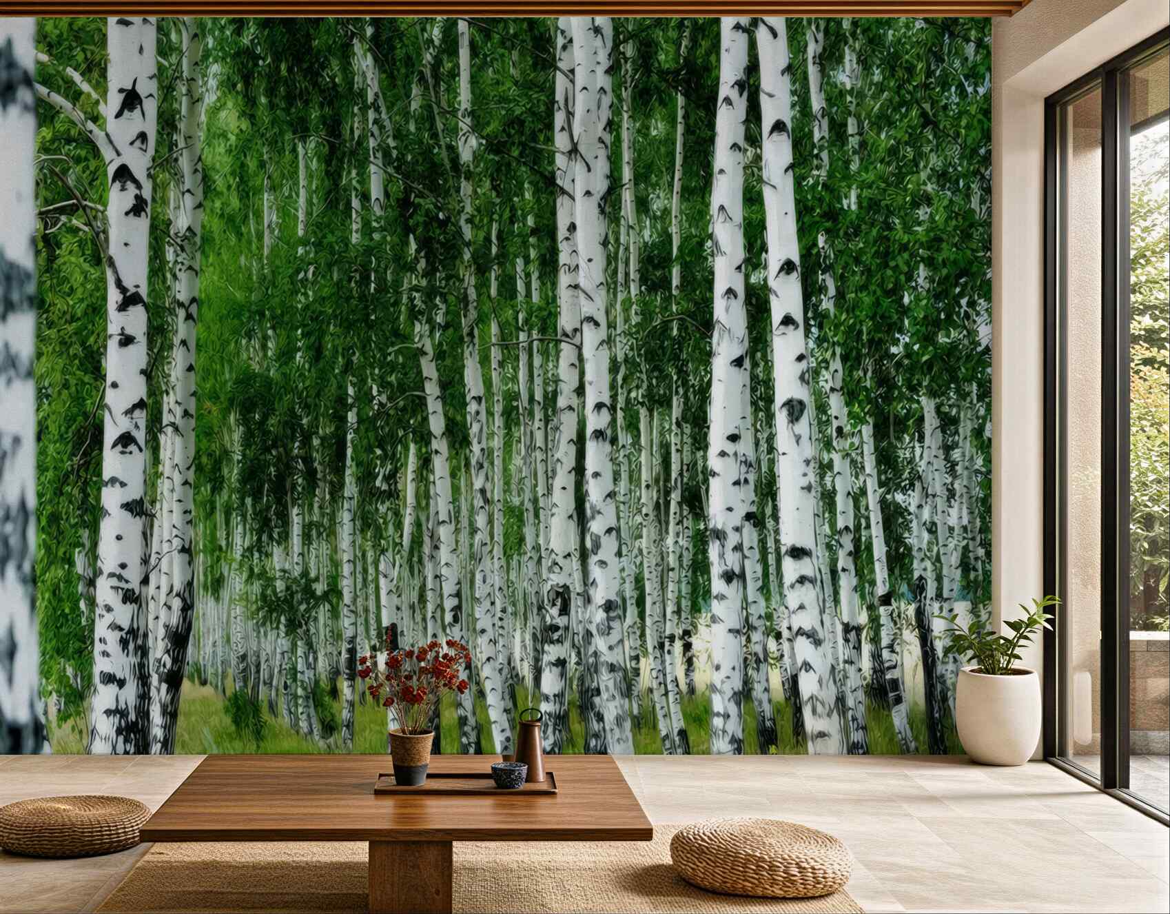 Fototapeta gaj brzozowy