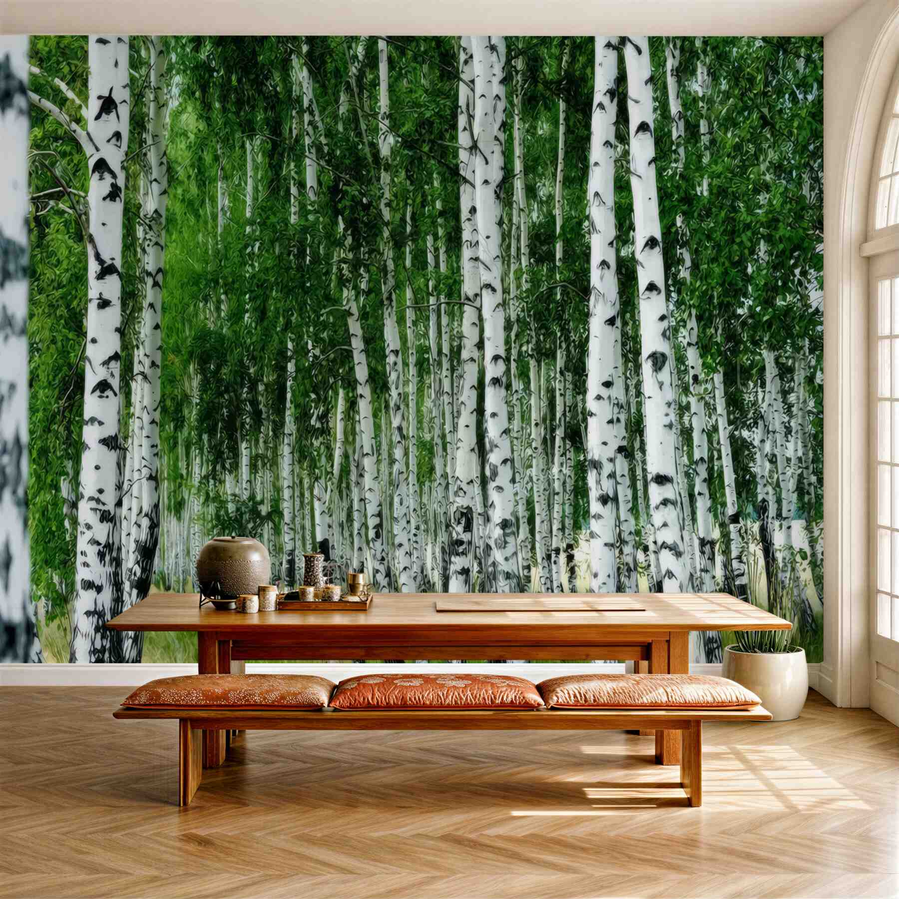 Fototapeta gaj brzozowy