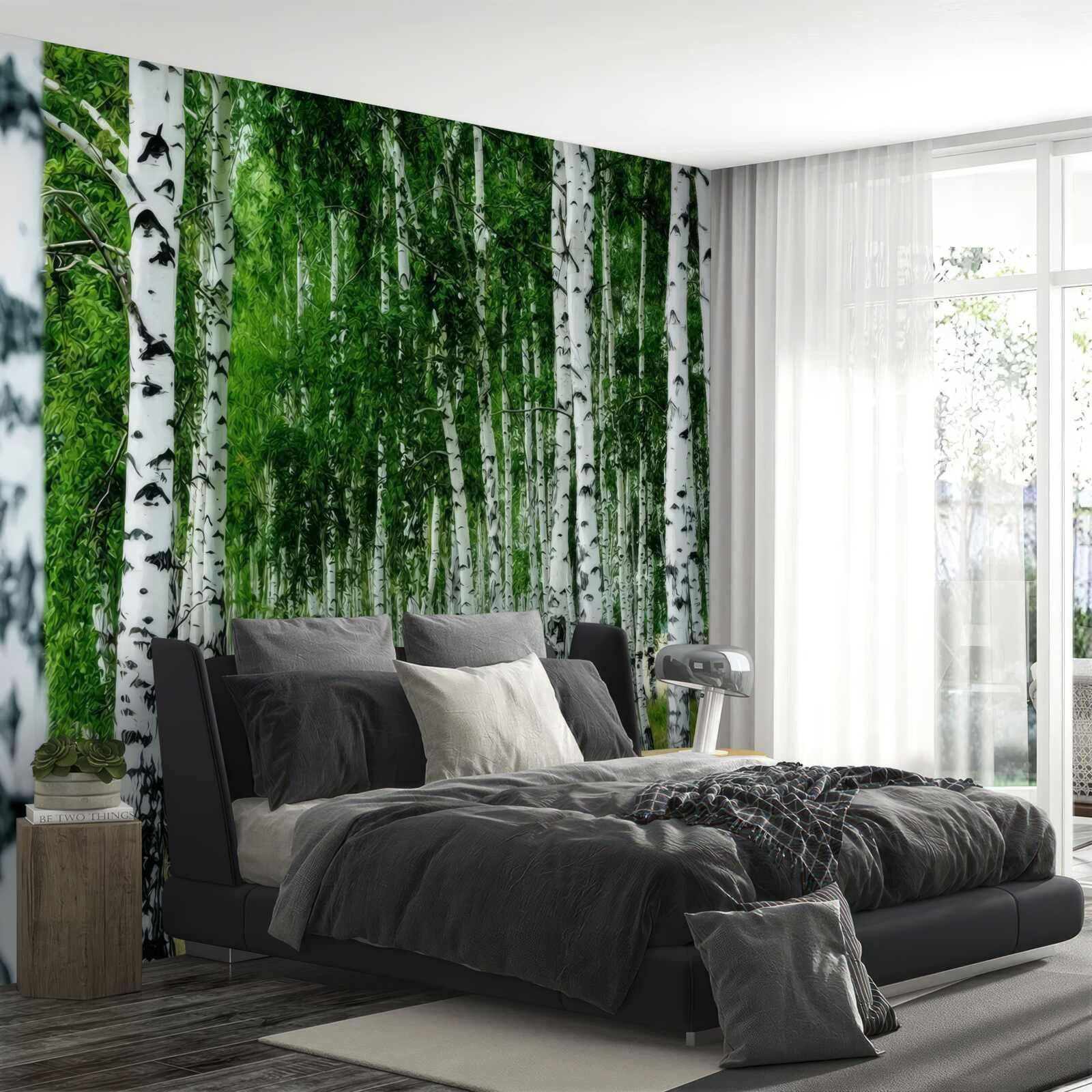 Fototapet mesteacăn grove