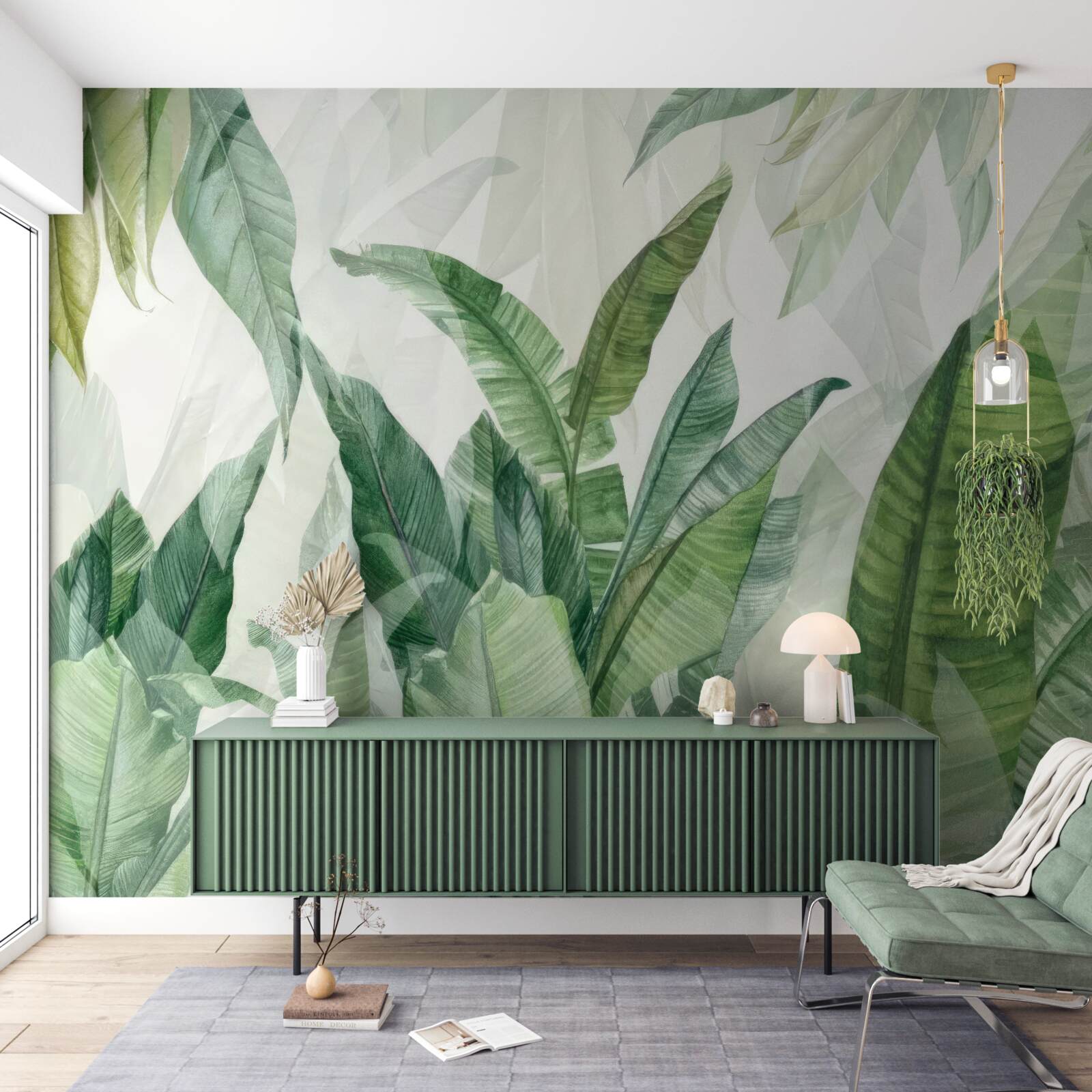 Fototapet frunze verzi tropicale