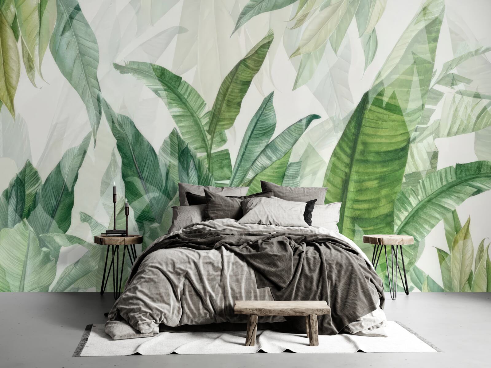 Fototapet frunze verzi tropicale