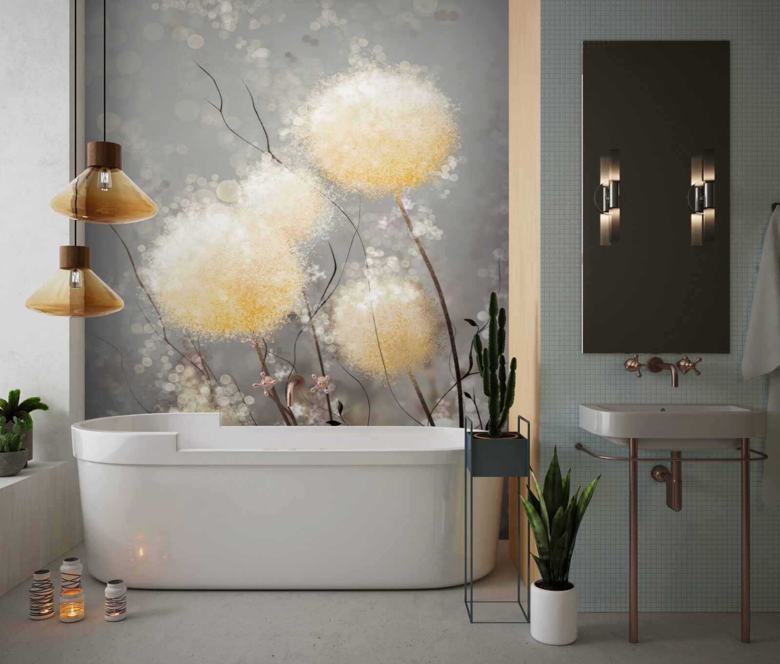 Fototapet plantă unică