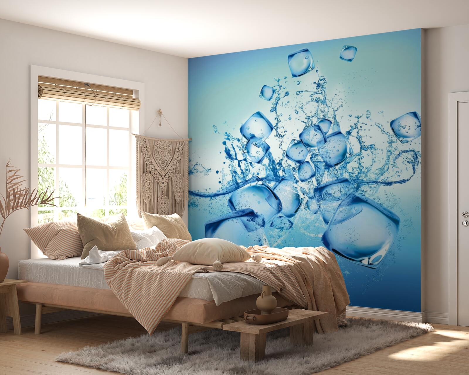 Fototapet cuburi de gheață lichidă