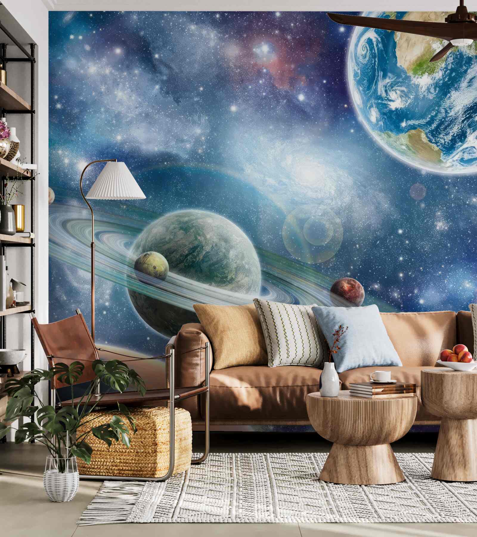 Fototapet corpuri celeste în spațiu