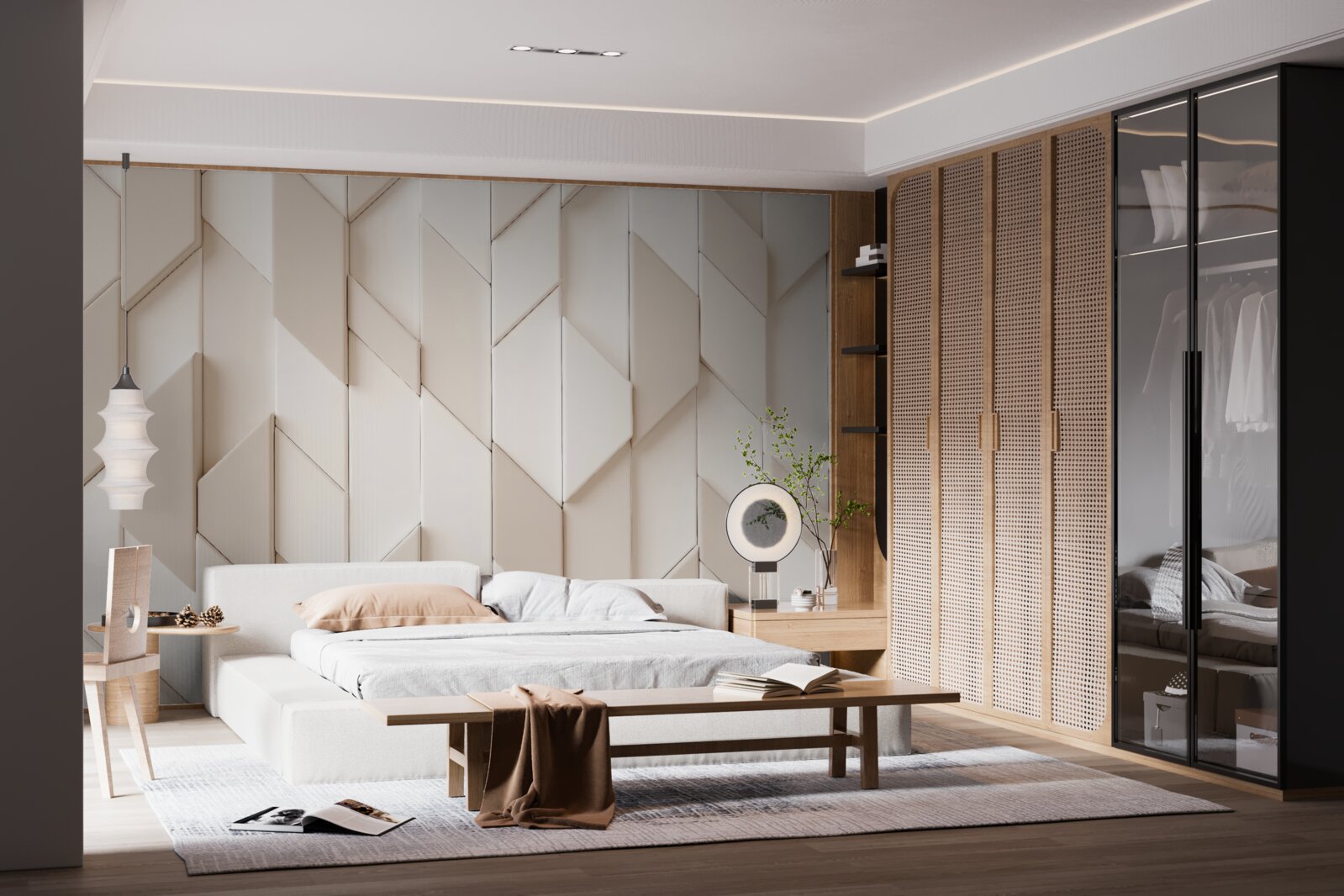 Fototapet forme tridimensionale cu patru fețe