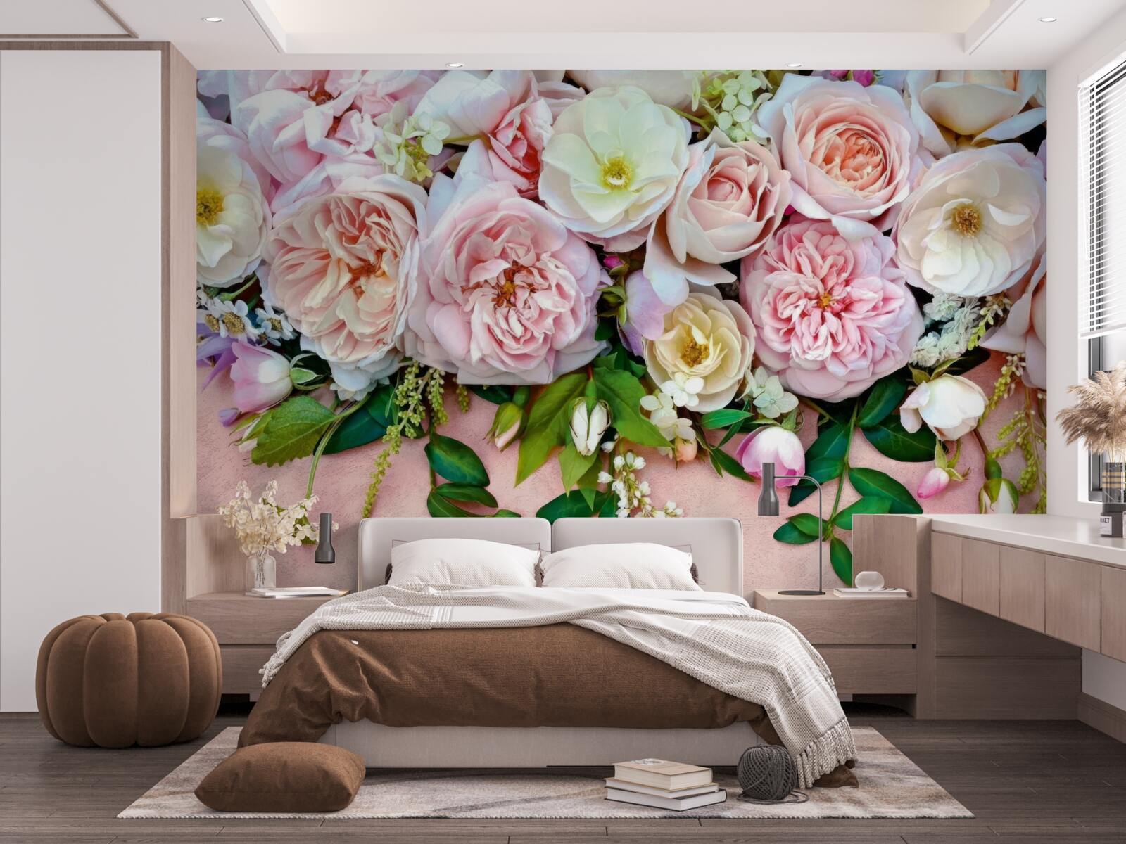 Fototapet trandafiri ușori și delicați