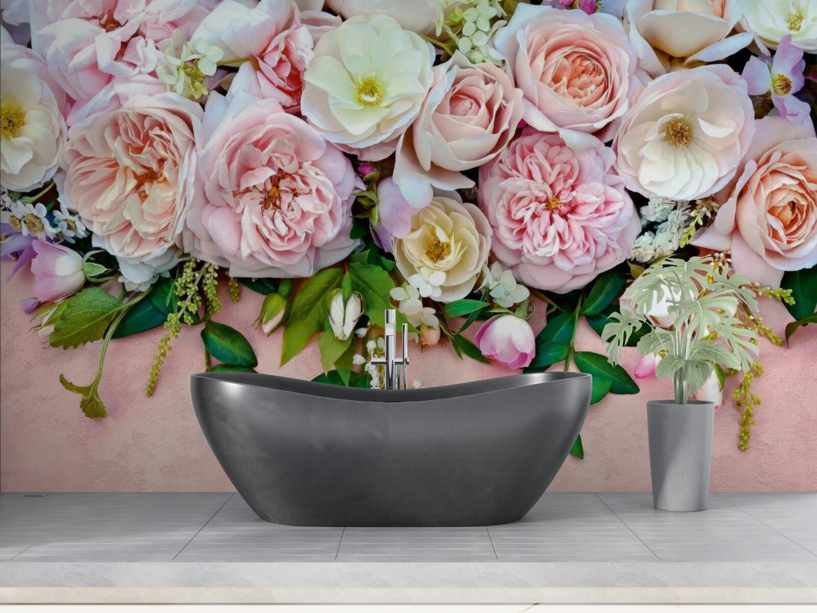 Fototapet trandafiri ușori și delicați