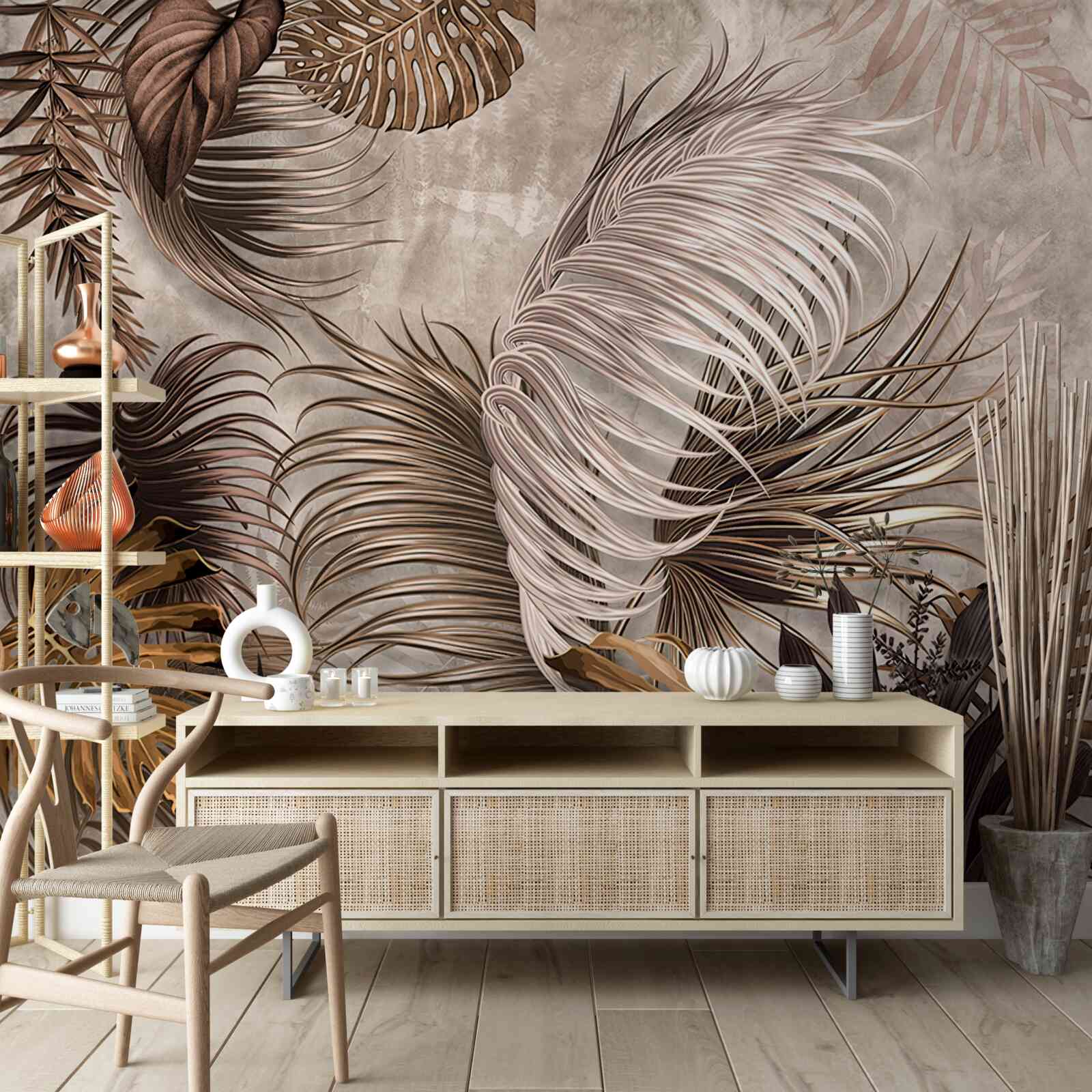 Fototapet foiță de aur mare