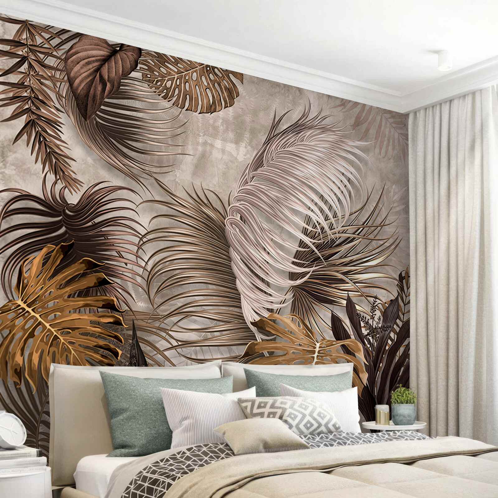 Fototapet foiță de aur mare