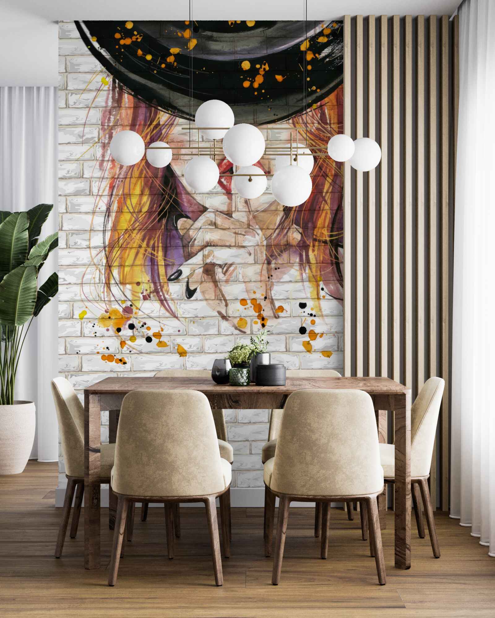 Fototapet fata cu pălărie își acoperă gura cu degetul