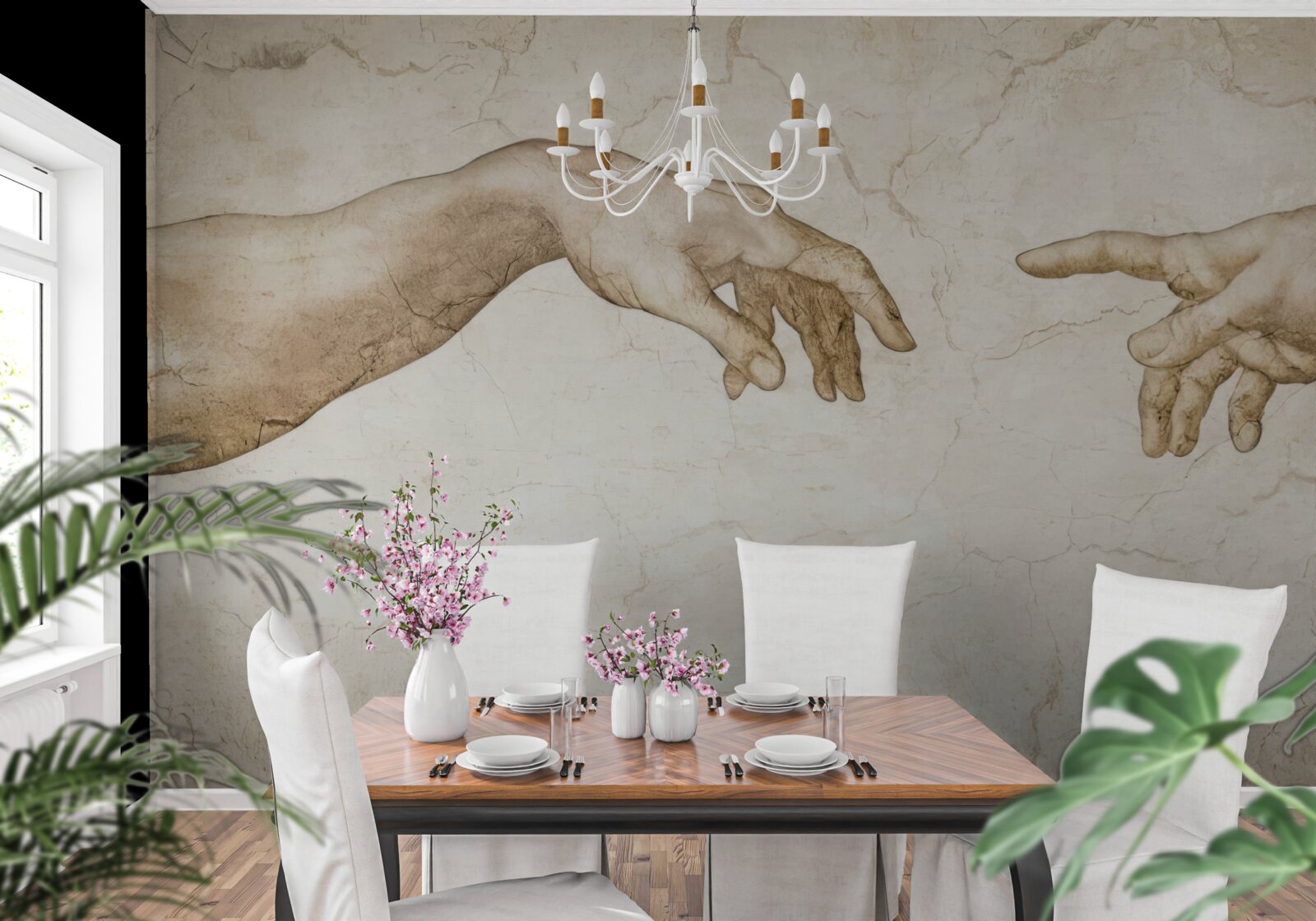 Fototapet două mâini întinse una spre cealaltă