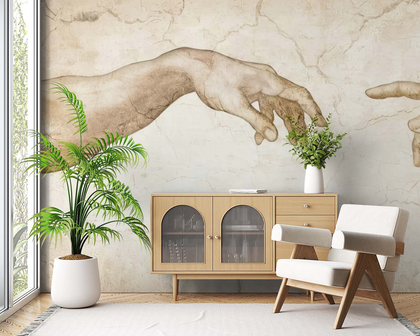 Fototapet două mâini întinse una spre cealaltă