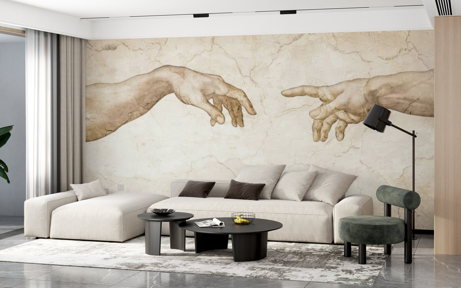 Fototapet două mâini întinse una spre cealaltă