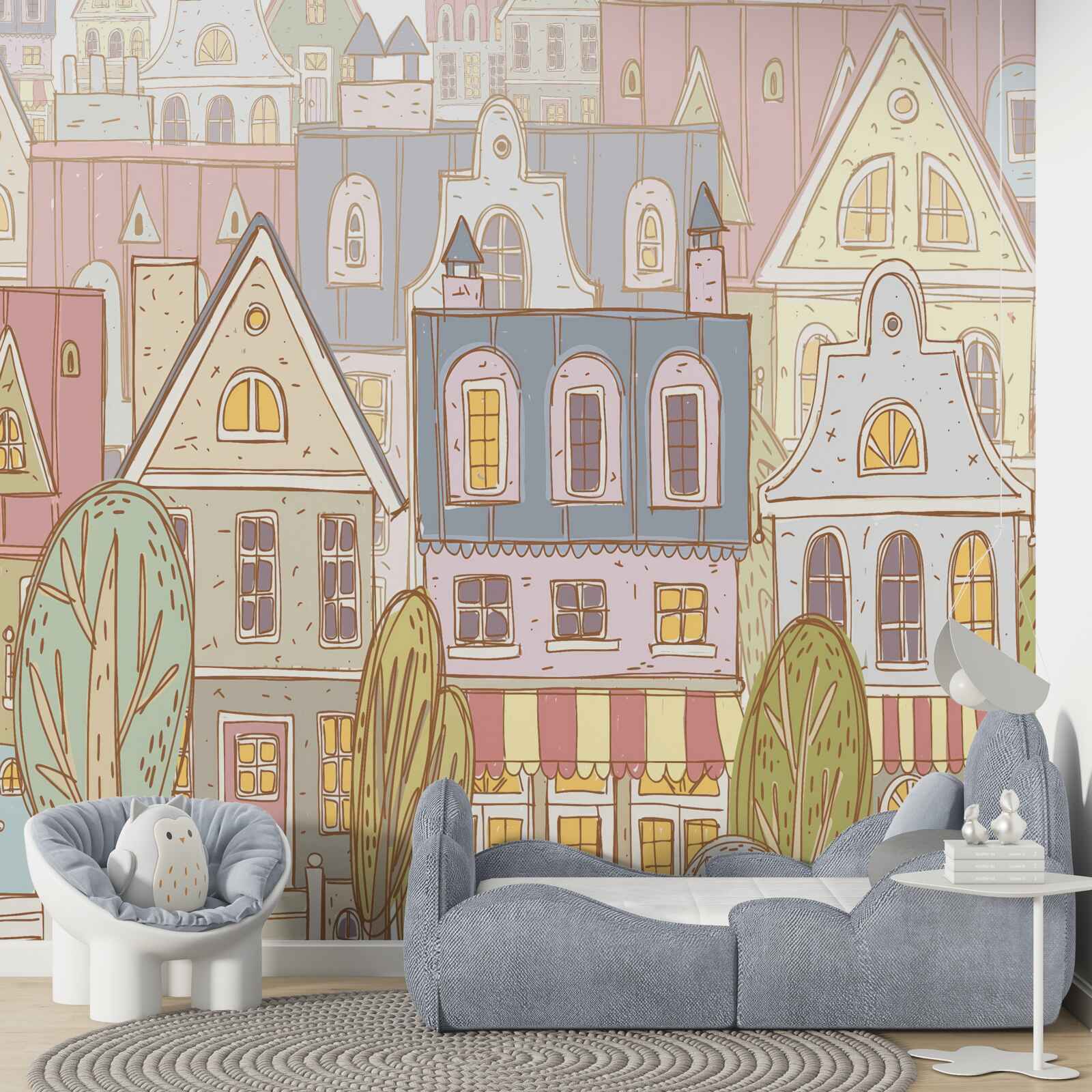 Fototapet case de diferite tipuri