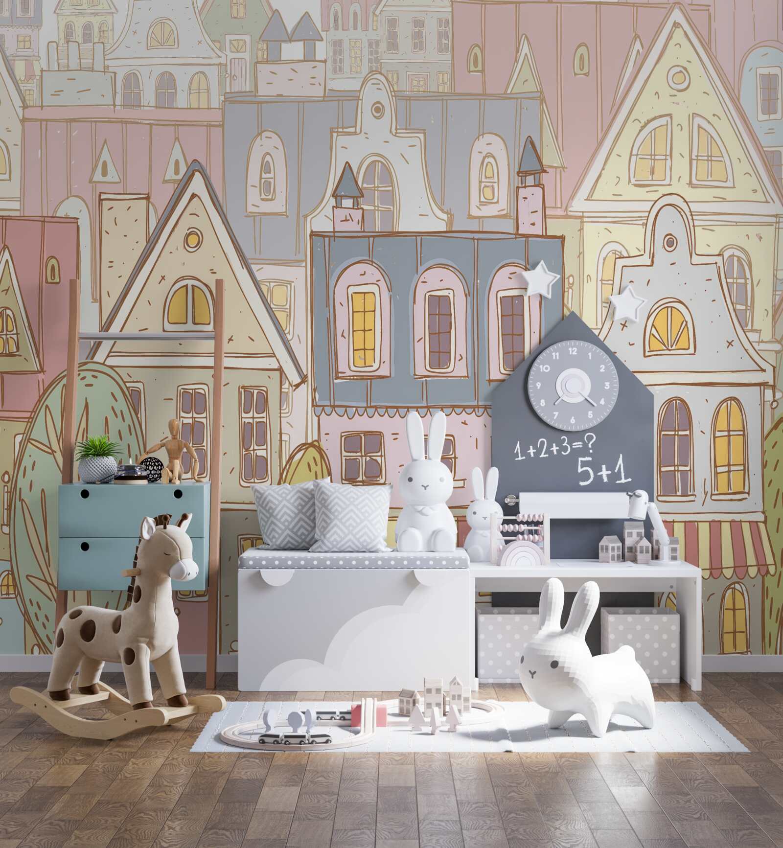 Fototapet case de diferite tipuri