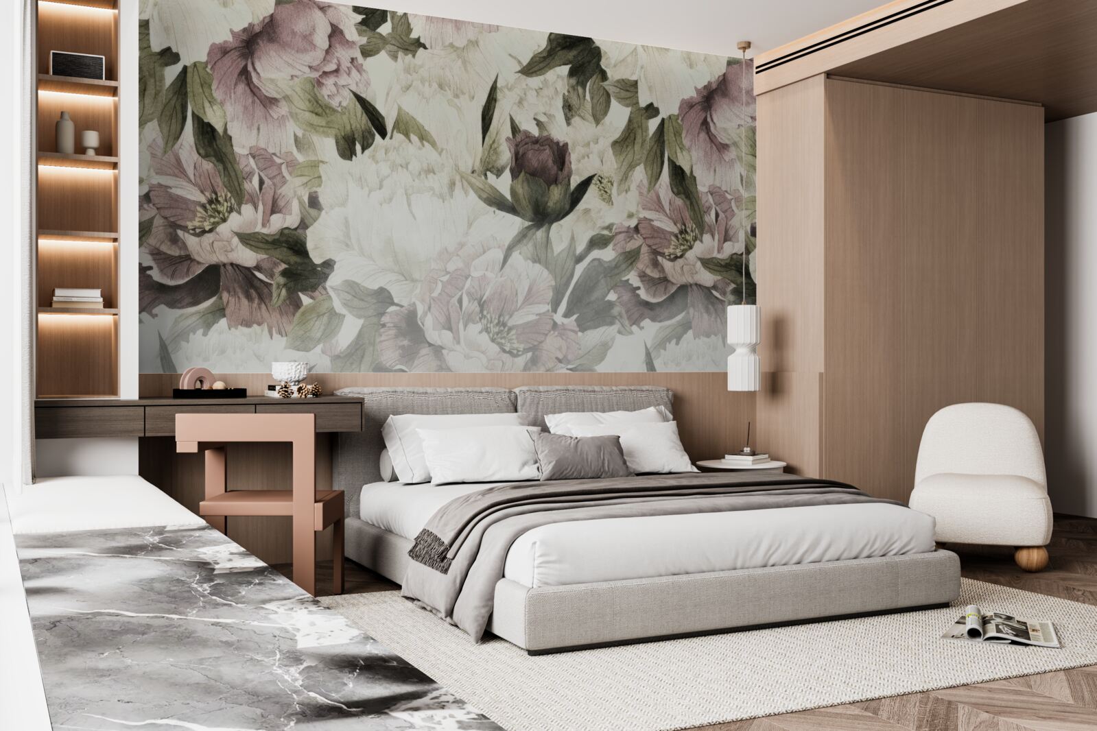 Fototapet imagini ale diferitelor flori mari