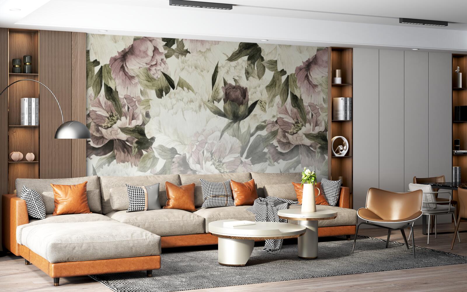 Fototapet imagini ale diferitelor flori mari