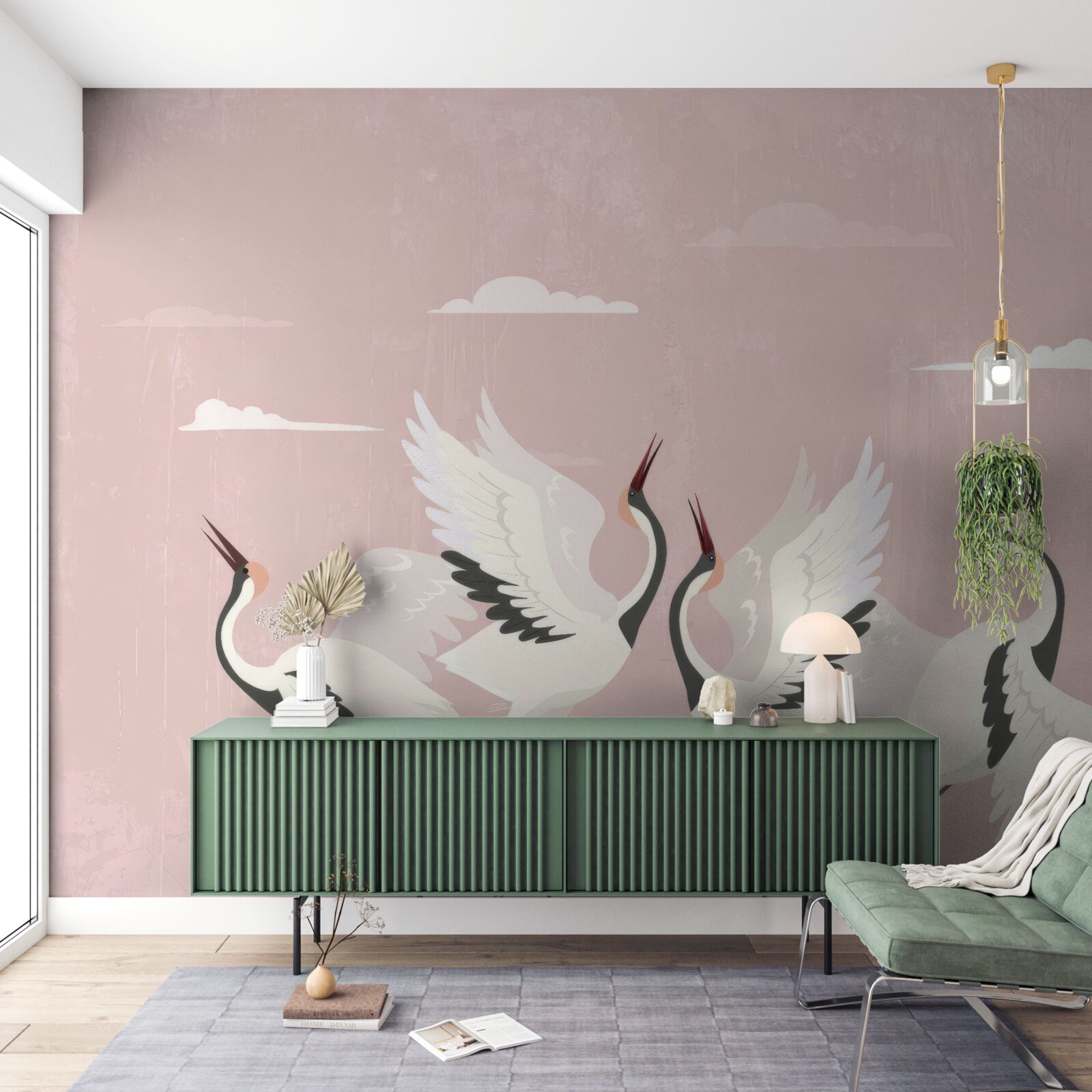 Fototapet berzele își întind gâtul și privesc în sus