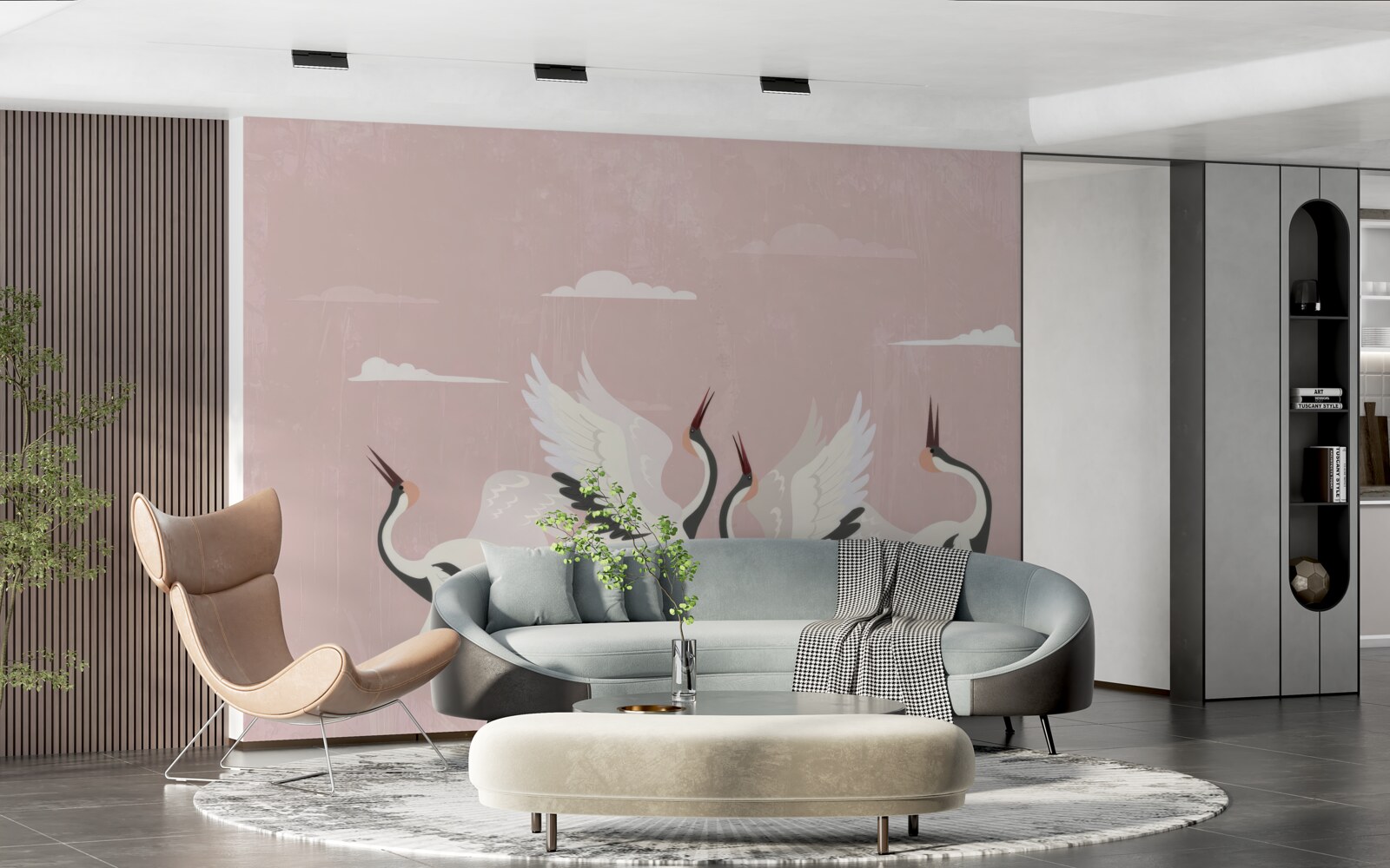 Fototapet berzele își întind gâtul și privesc în sus