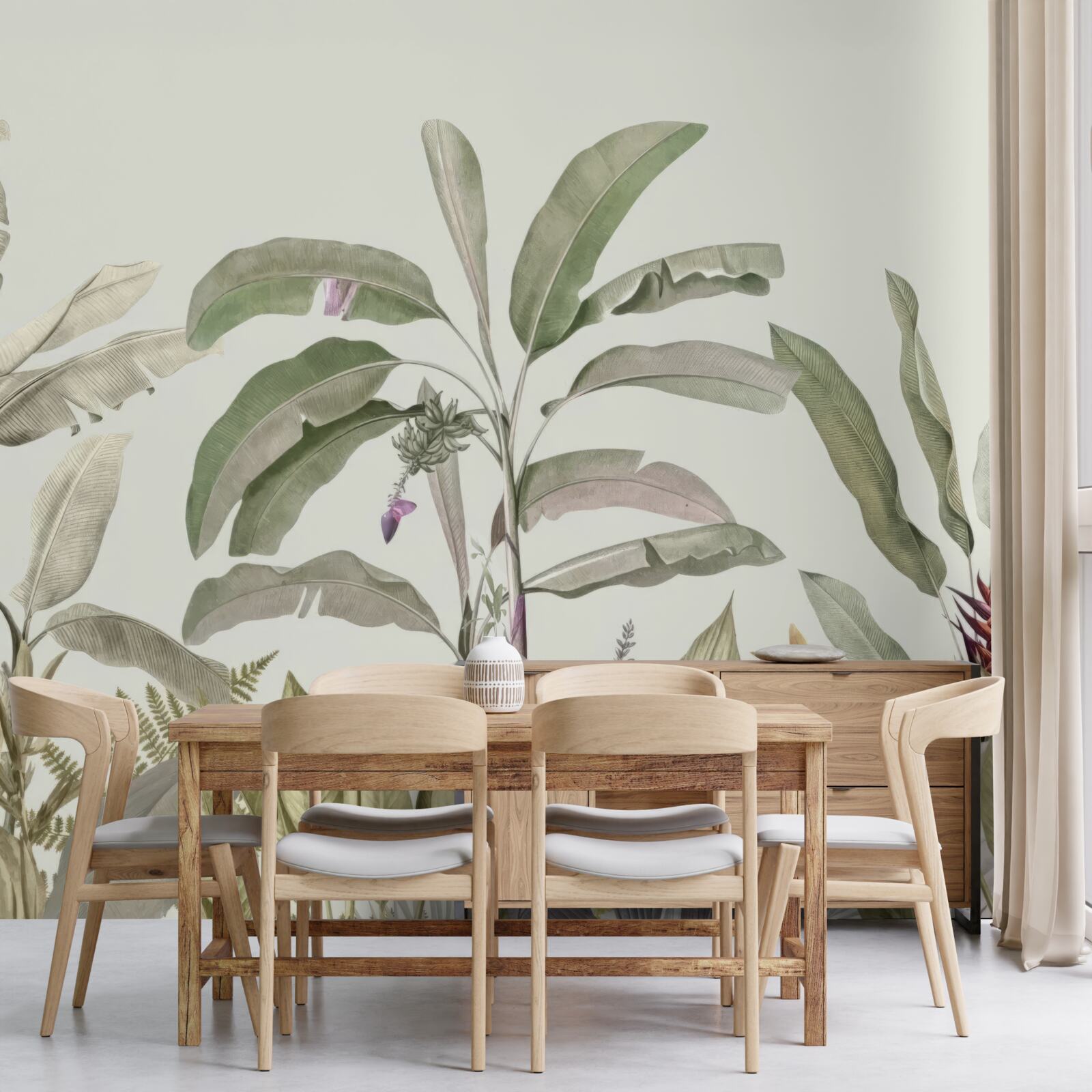 Fototapet plante și frunze de formă rară