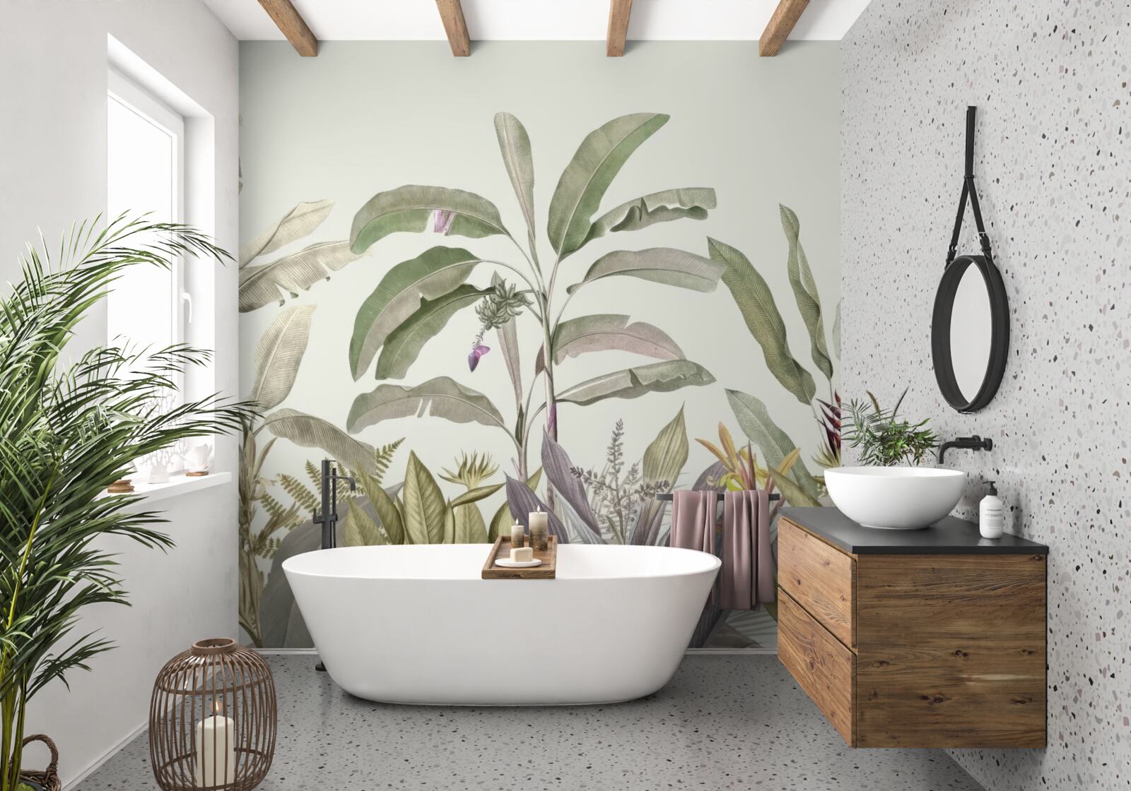 Fototapet plante și frunze de formă rară