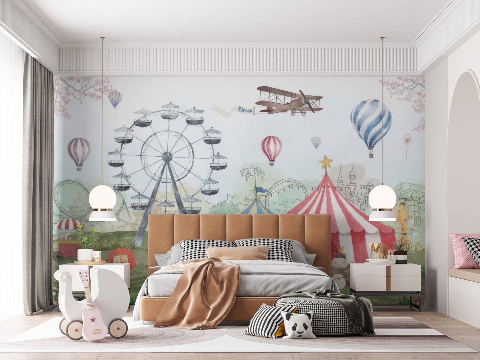 Fototapet circ markee și roată uriașă