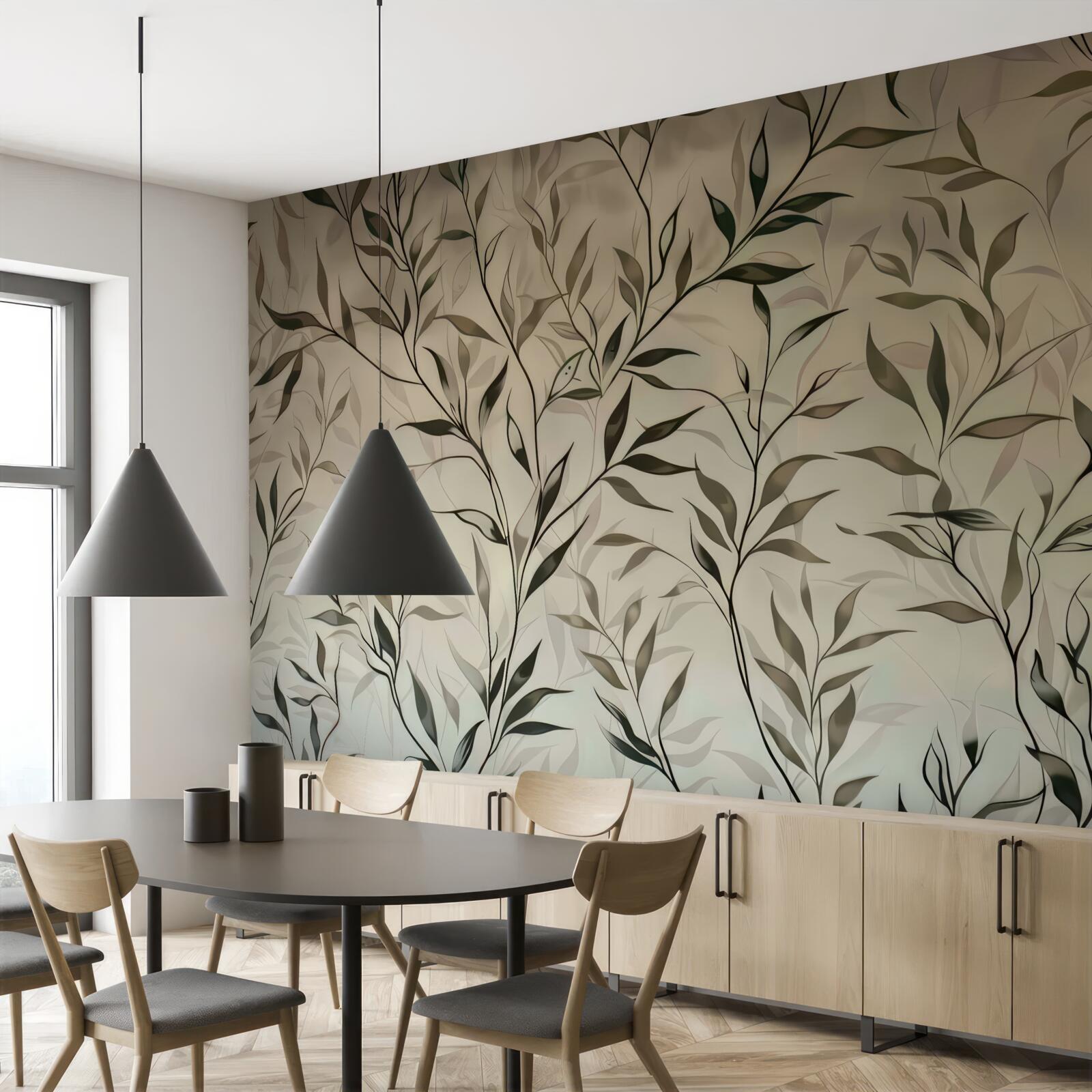 Fototapet ramuri cu frunze subțiri