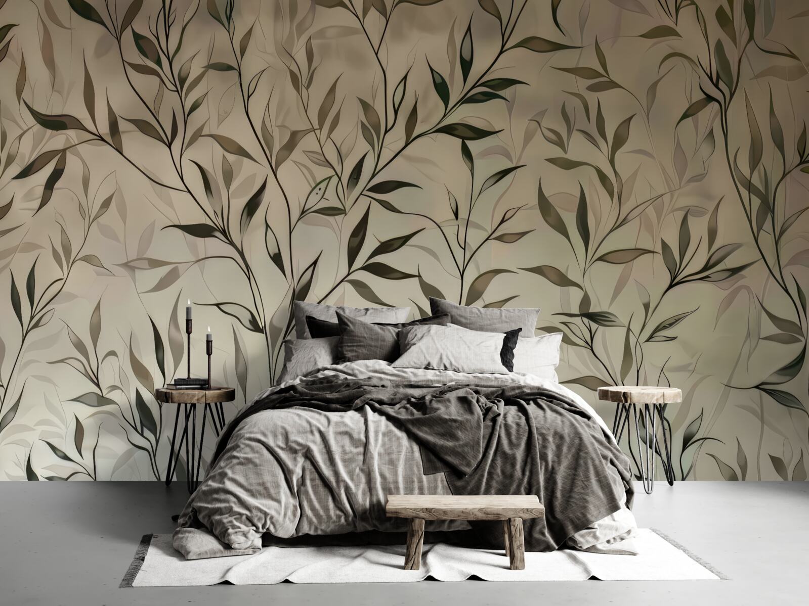 Fototapet ramuri cu frunze subțiri