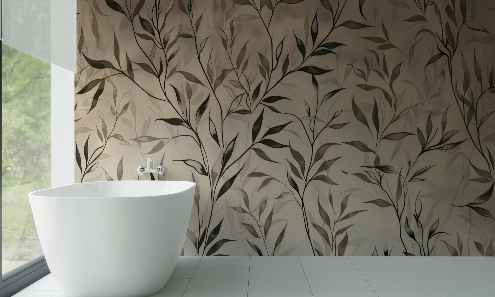 Fototapet ramuri cu frunze subțiri