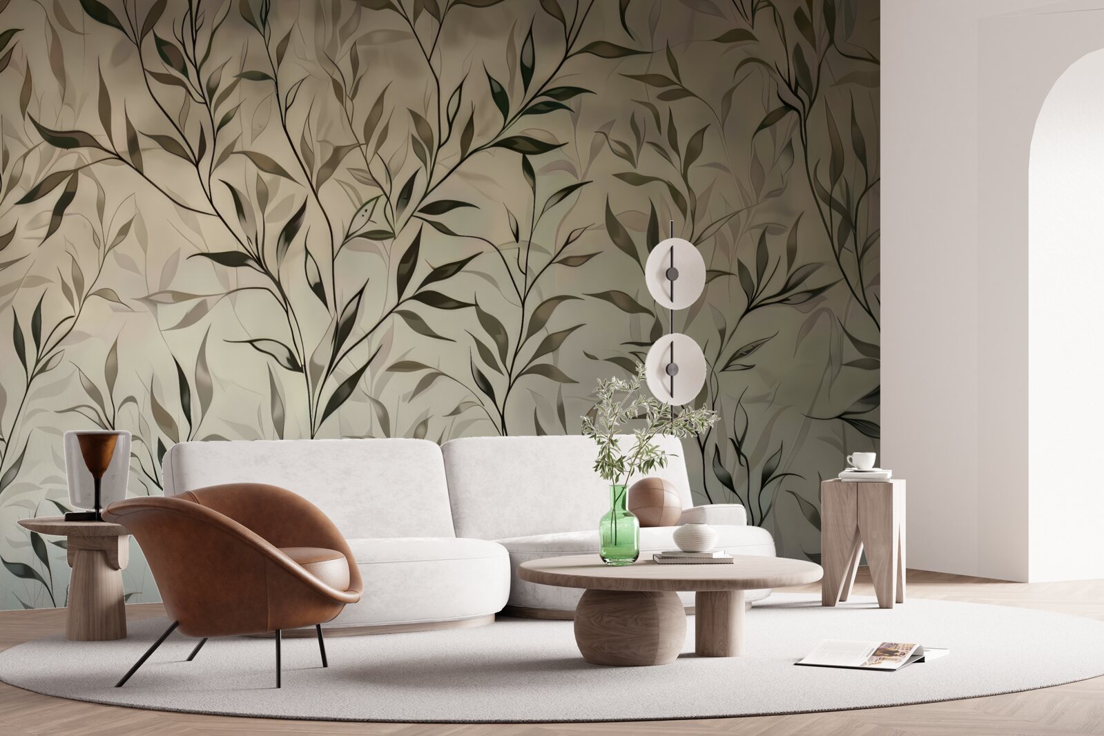 Fototapet ramuri cu frunze subțiri