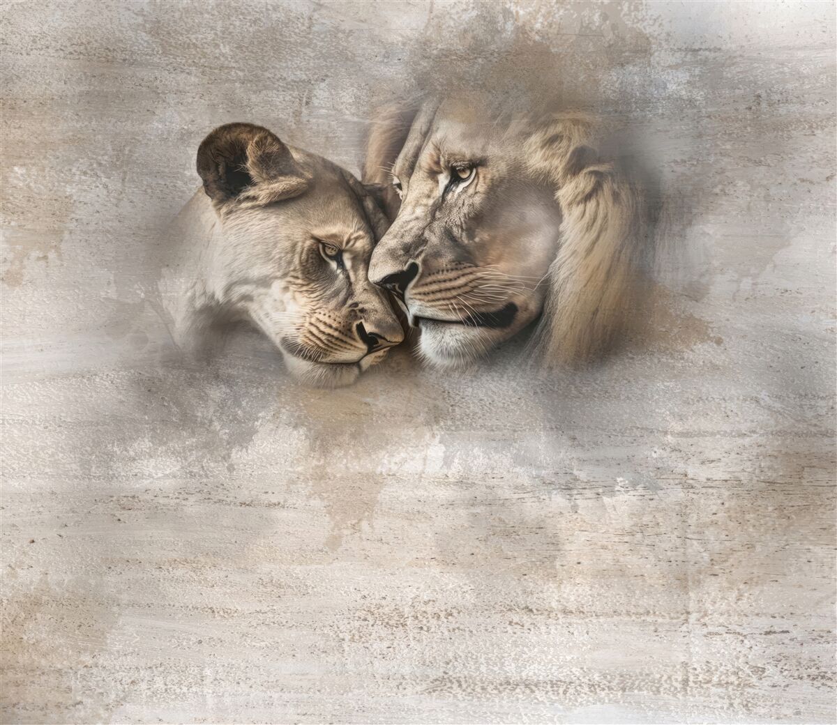 Fototapet pereche de lei