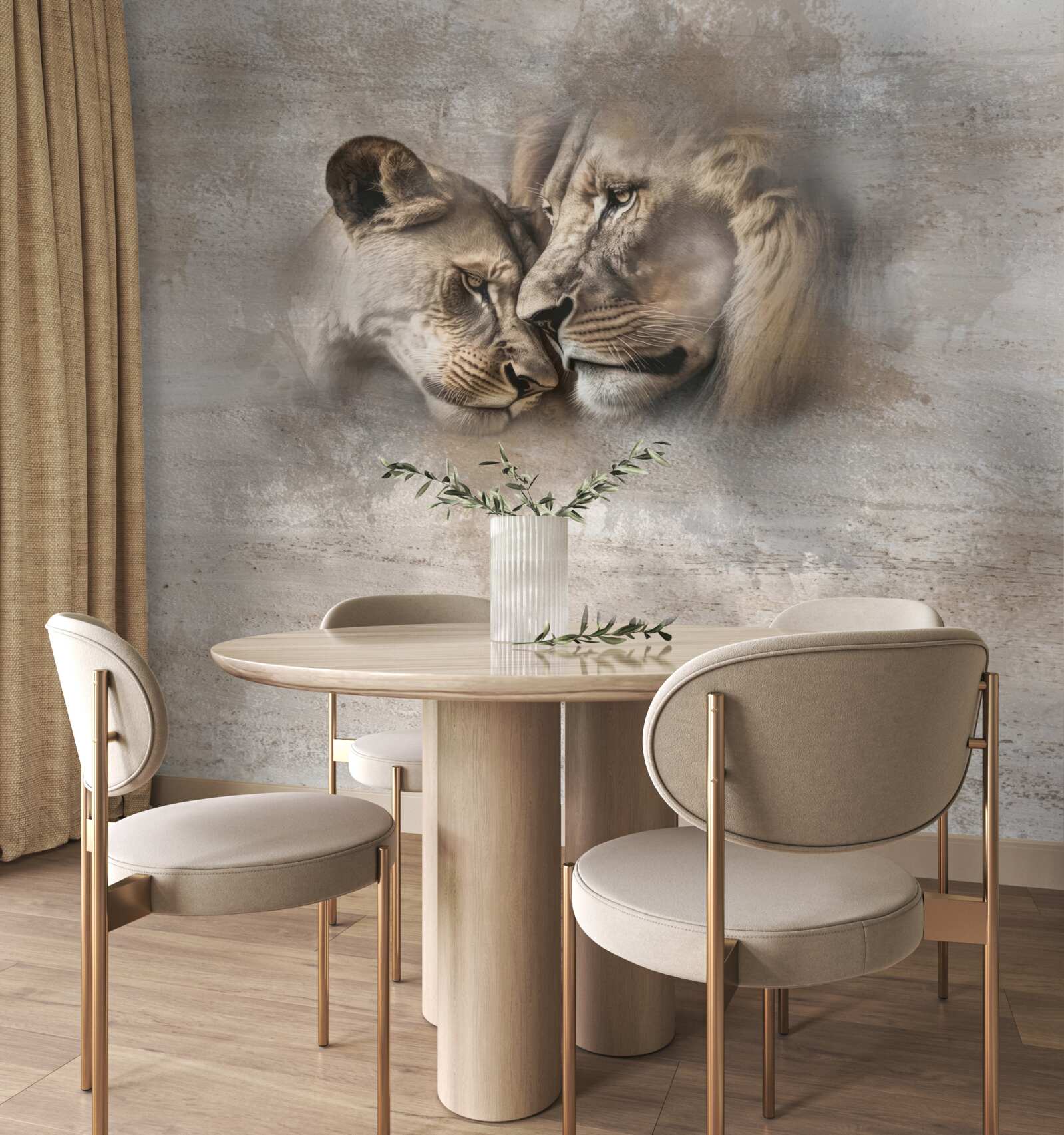 Fototapet pereche de lei