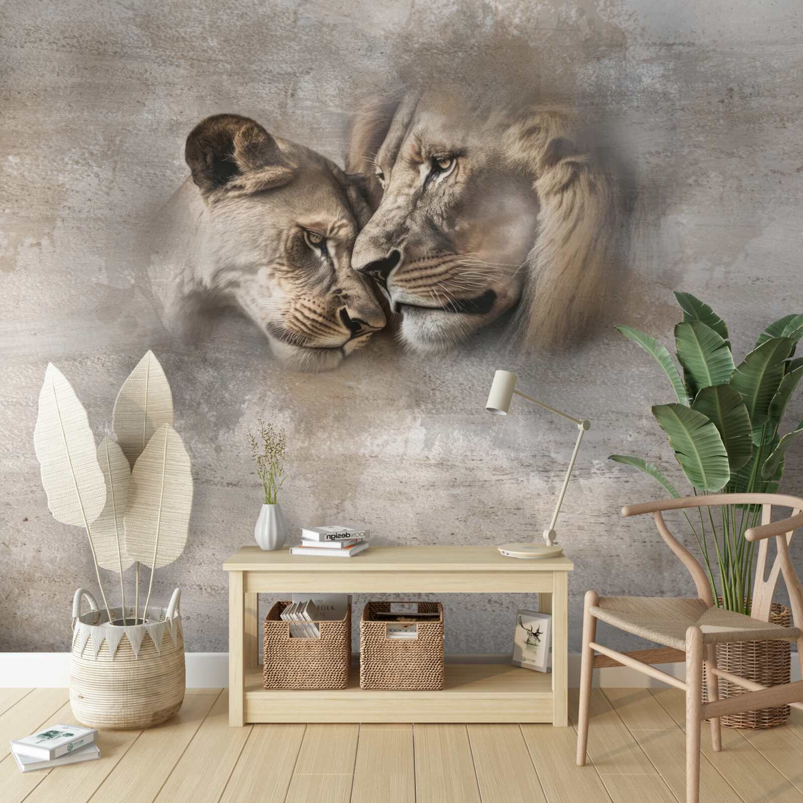 Fototapet pereche de lei