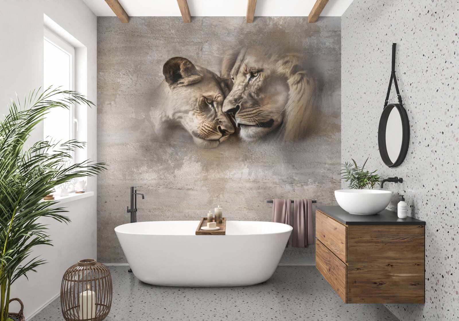 Fototapet pereche de lei