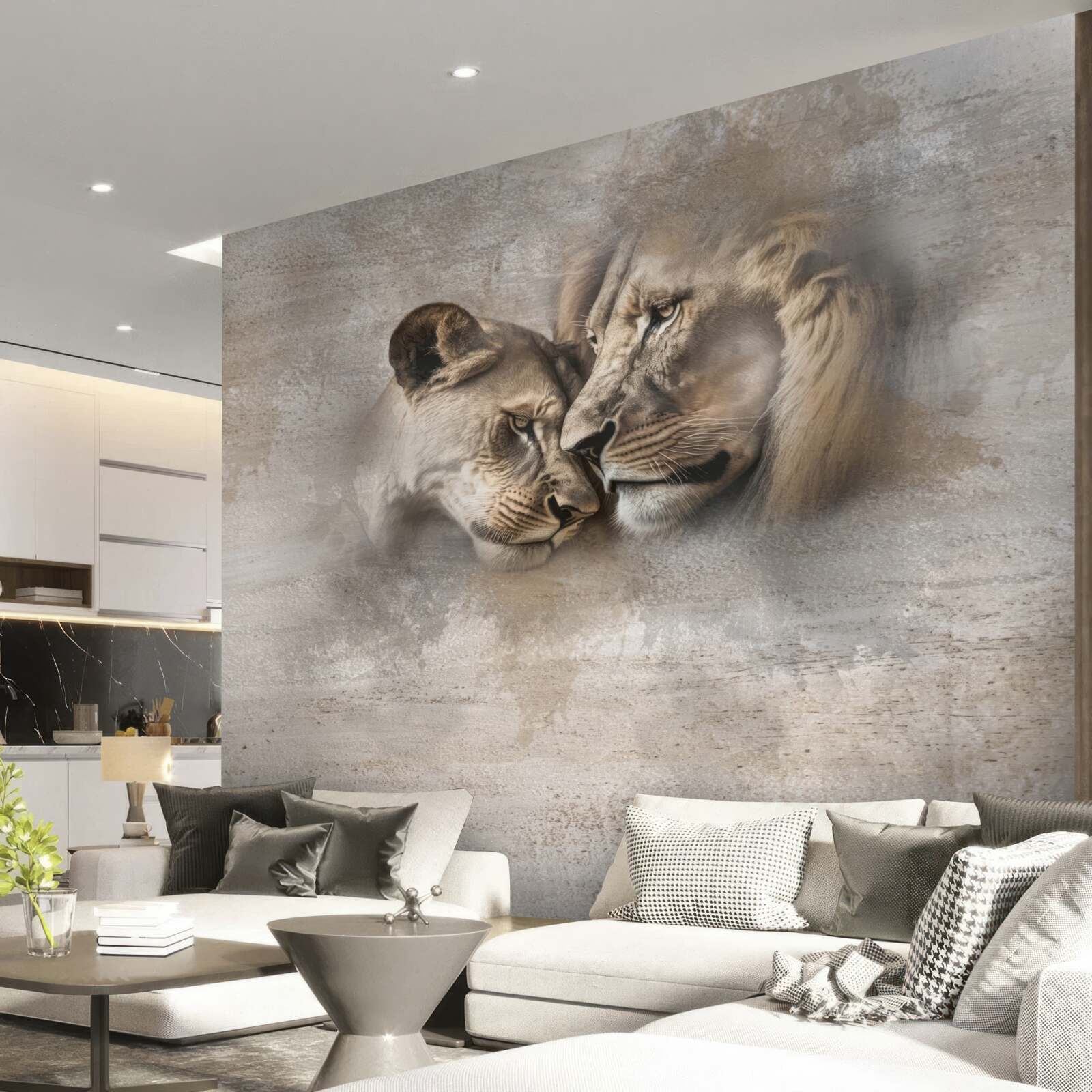 Fototapet pereche de lei