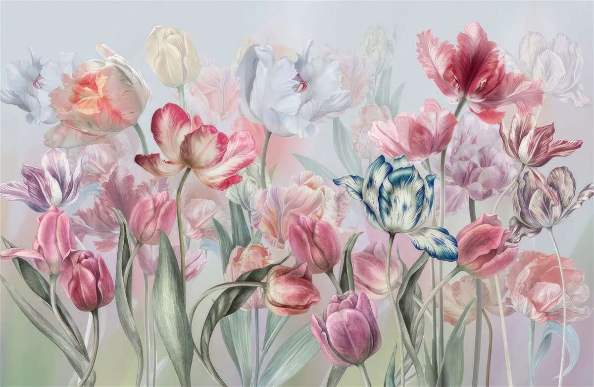 Fototapet varietate de flori frumoase