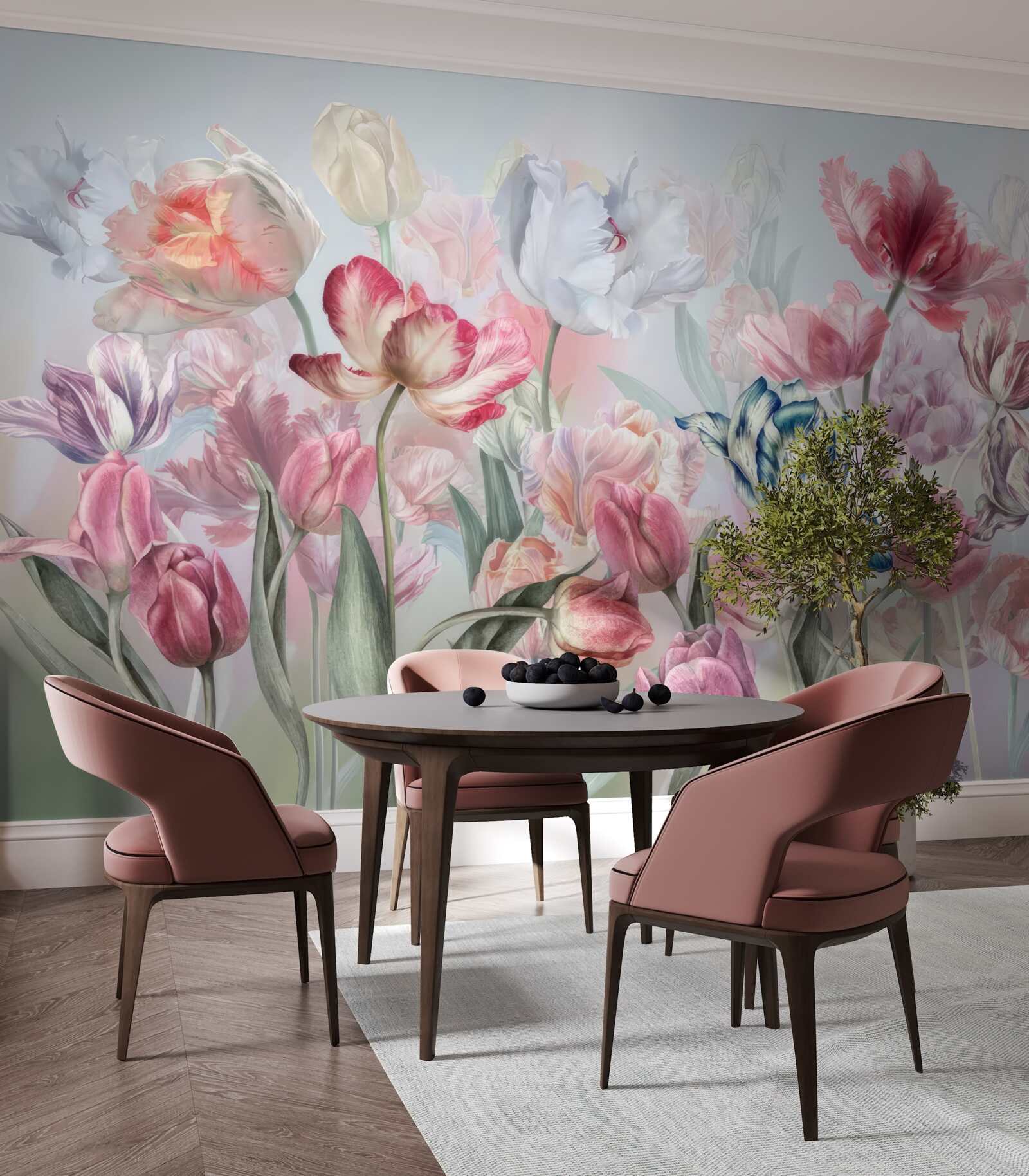 Fototapet varietate de flori frumoase