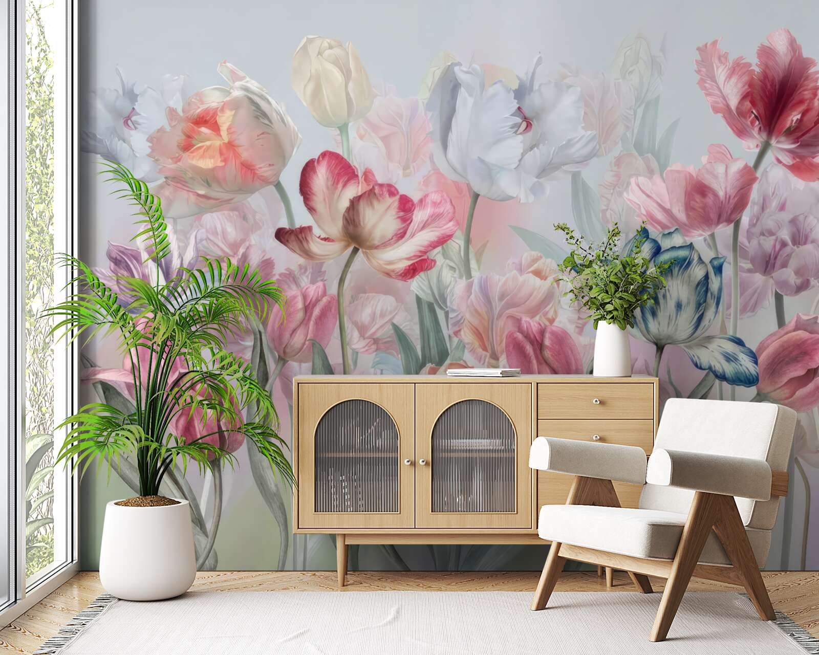 Fototapet varietate de flori frumoase