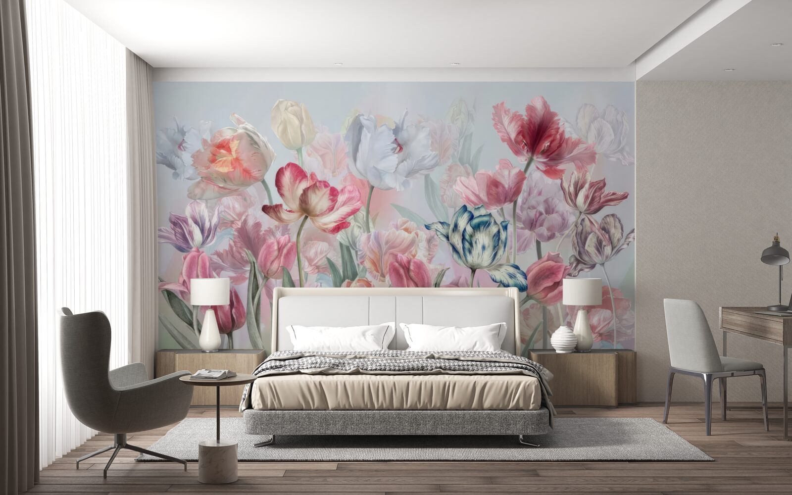 Fototapet varietate de flori frumoase