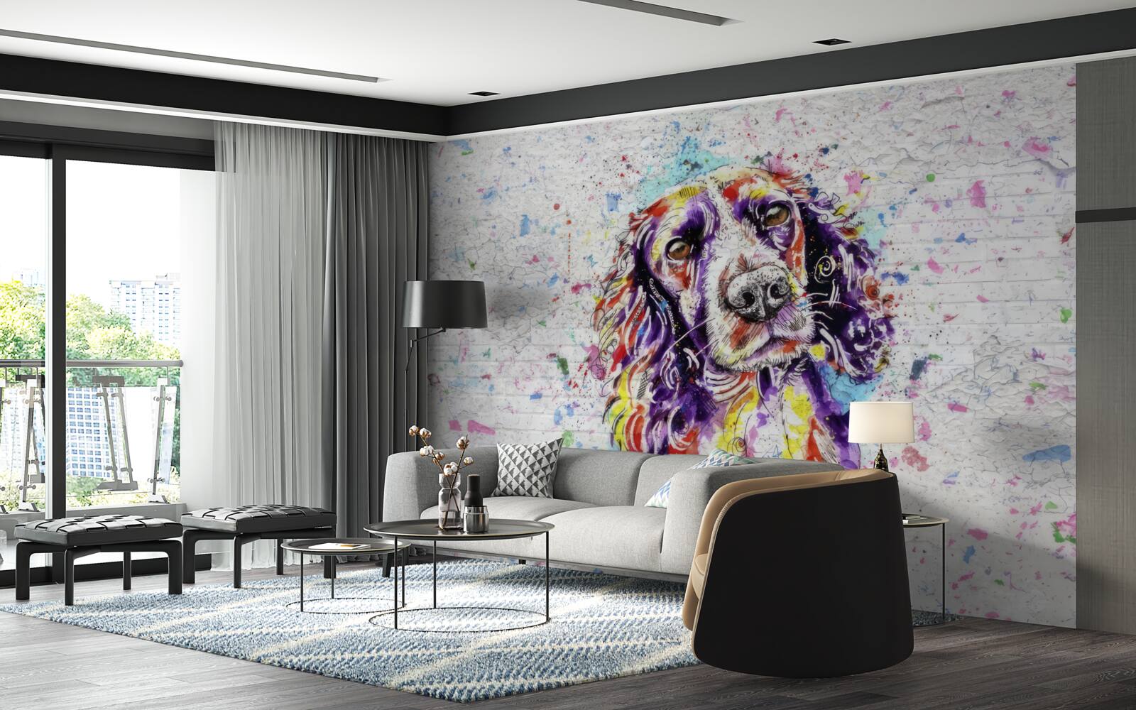 Fototapet plăcinte pop-artu