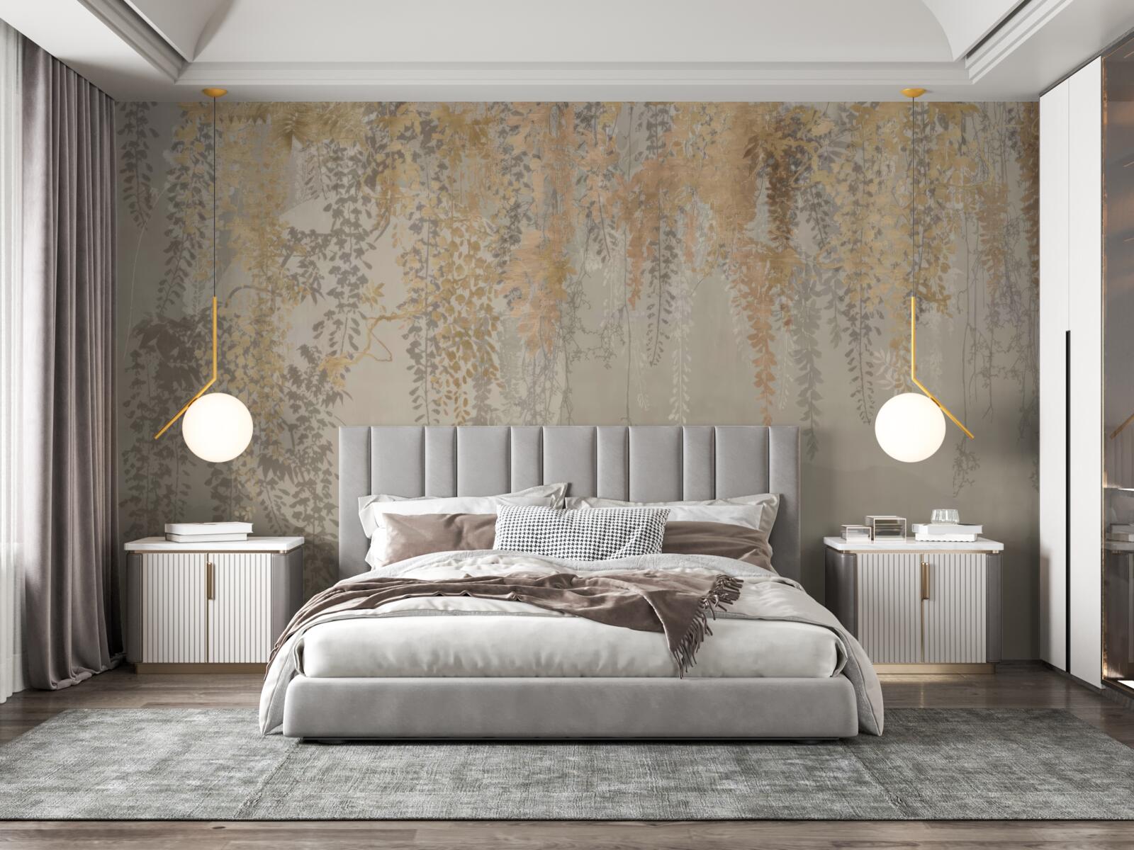 Fototapet plante subțiri care se întind în jos