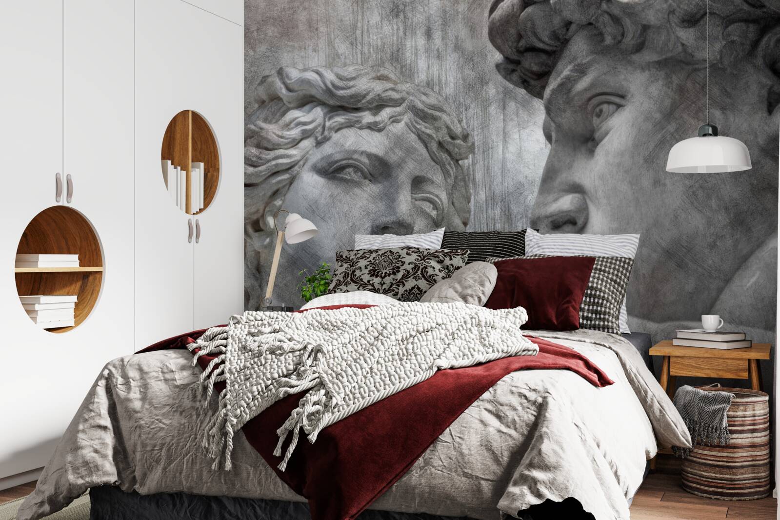 Fototapet doi tineri pictați